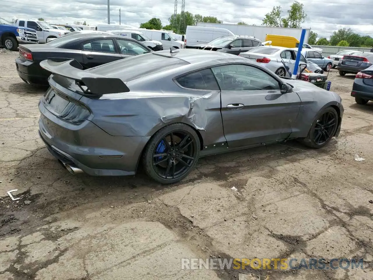 3 Photograph of a damaged car 1FA6P8SJ8M5502165 FORD MUSTANG 2021