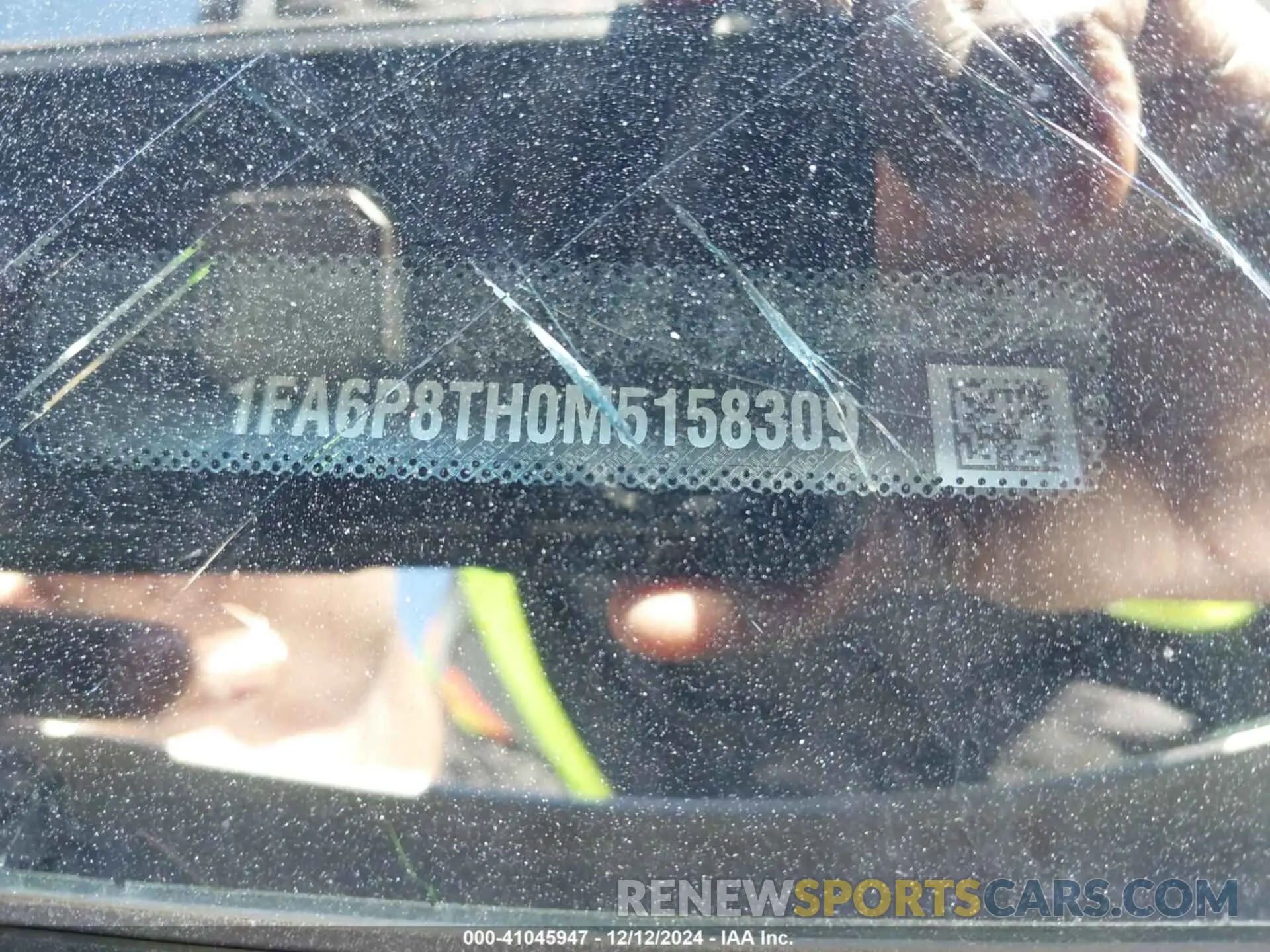 9 Photograph of a damaged car 1FA6P8TH0M5158309 FORD MUSTANG 2021
