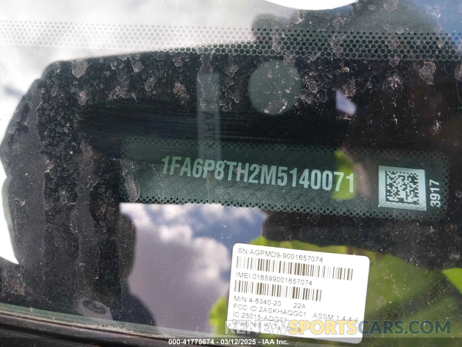 9 Photograph of a damaged car 1FA6P8TH2M5140071 FORD MUSTANG 2021