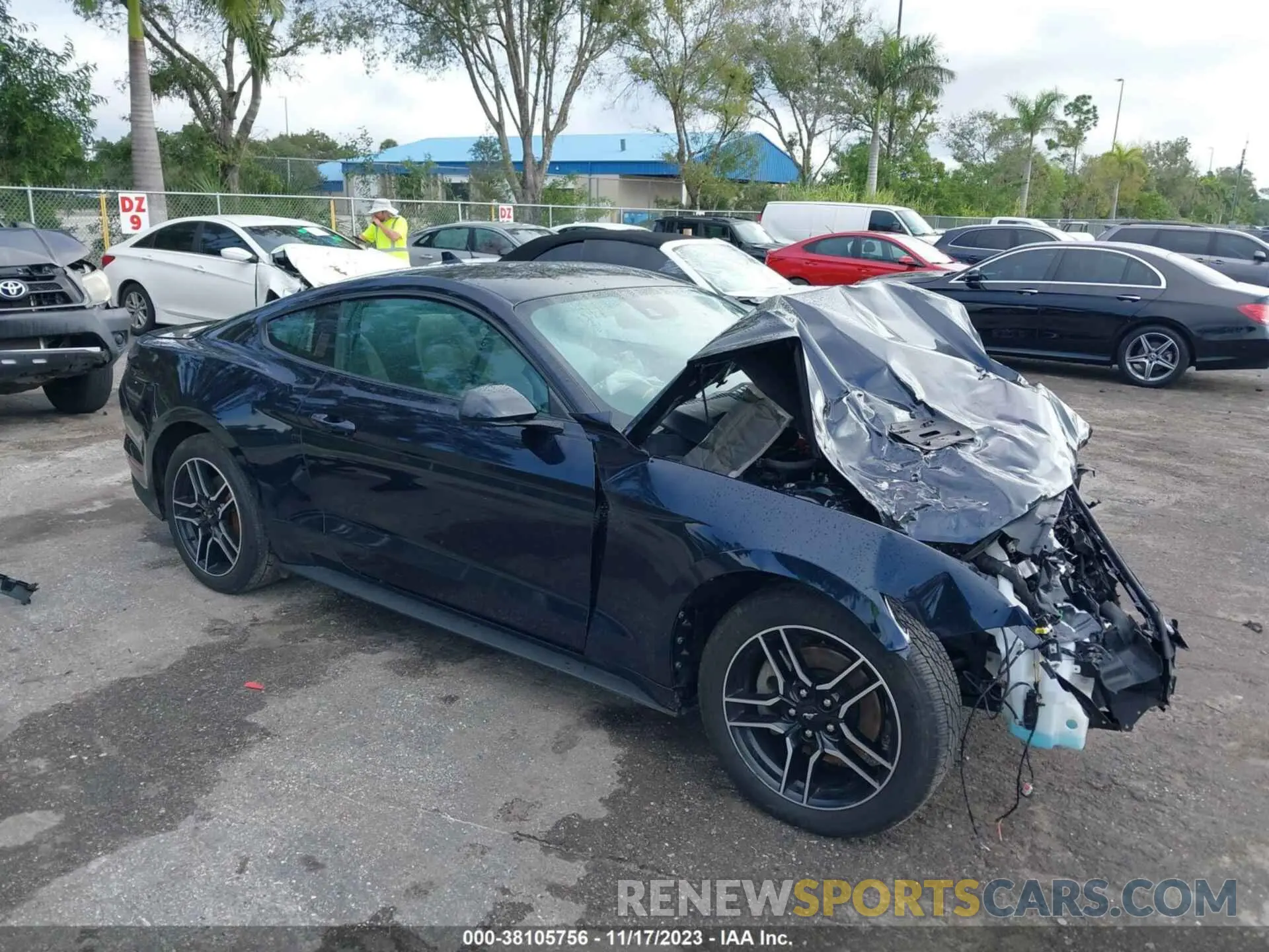 1 Photograph of a damaged car 1FA6P8TH6M5136217 FORD MUSTANG 2021