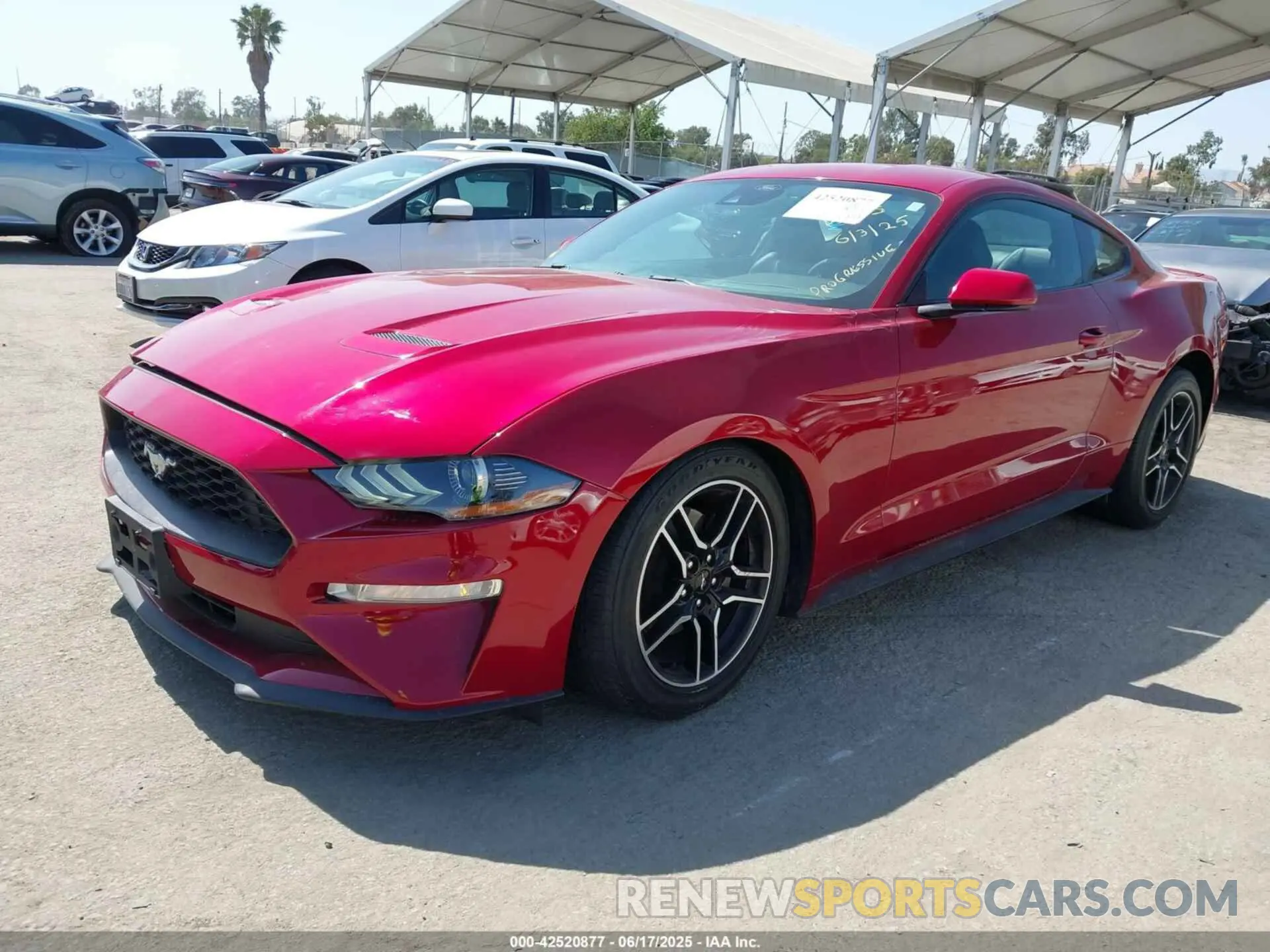 2 Photograph of a damaged car 1FA6P8TH7M5125744 FORD MUSTANG 2021