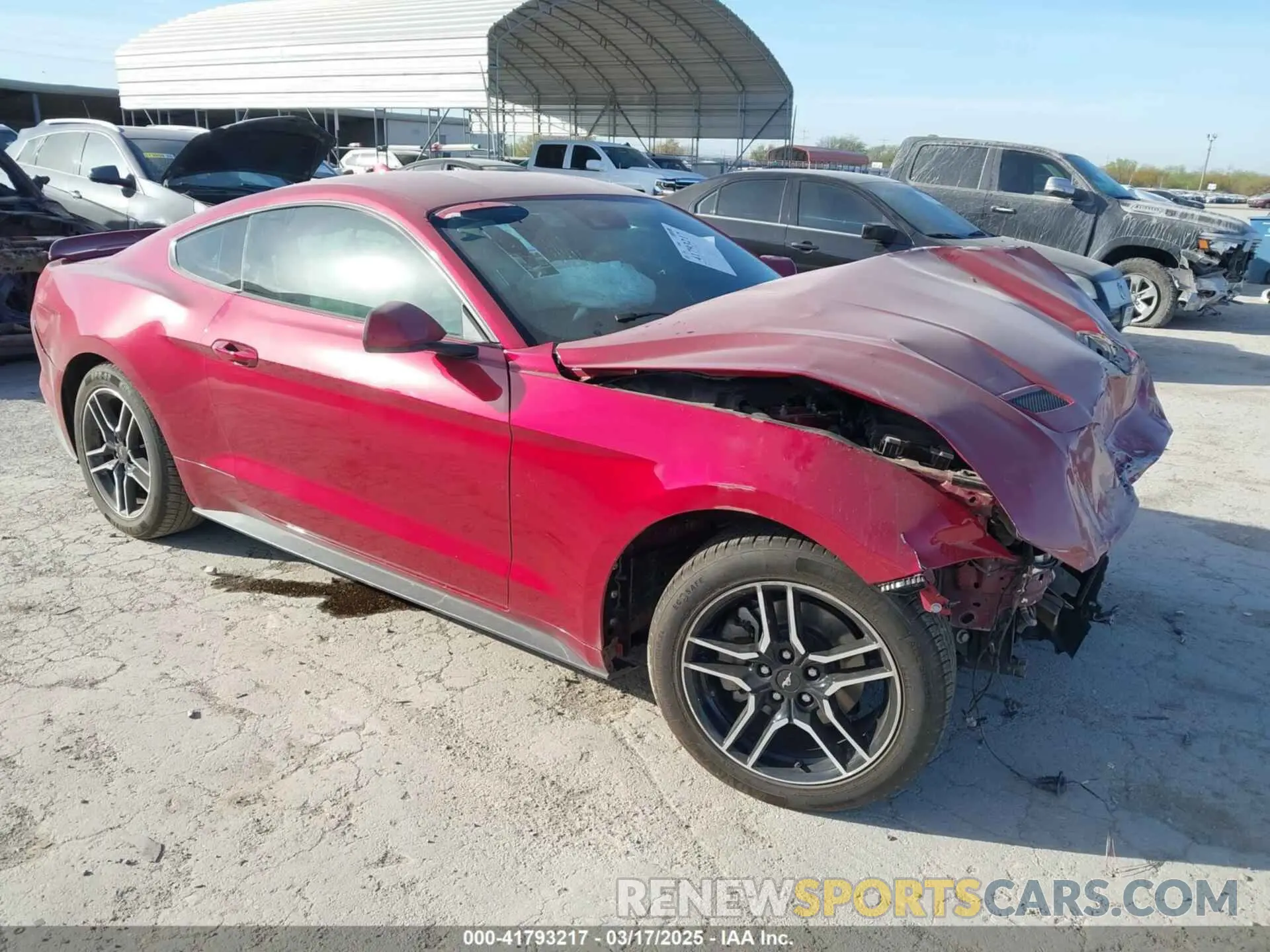 1 Photograph of a damaged car 1FA6P8TH8M5101579 FORD MUSTANG 2021