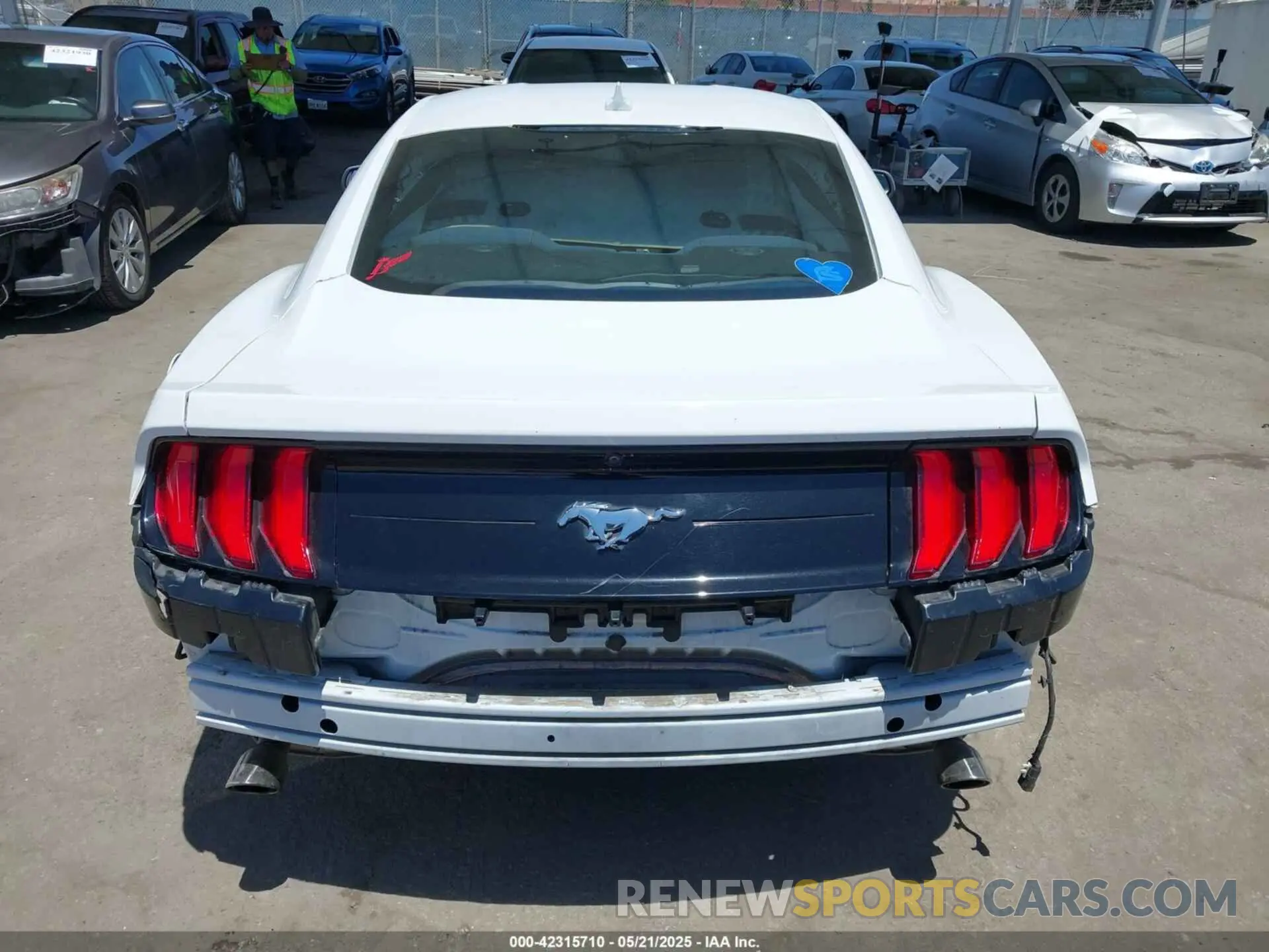 17 Photograph of a damaged car 1FA6P8TH8M5157702 FORD MUSTANG 2021