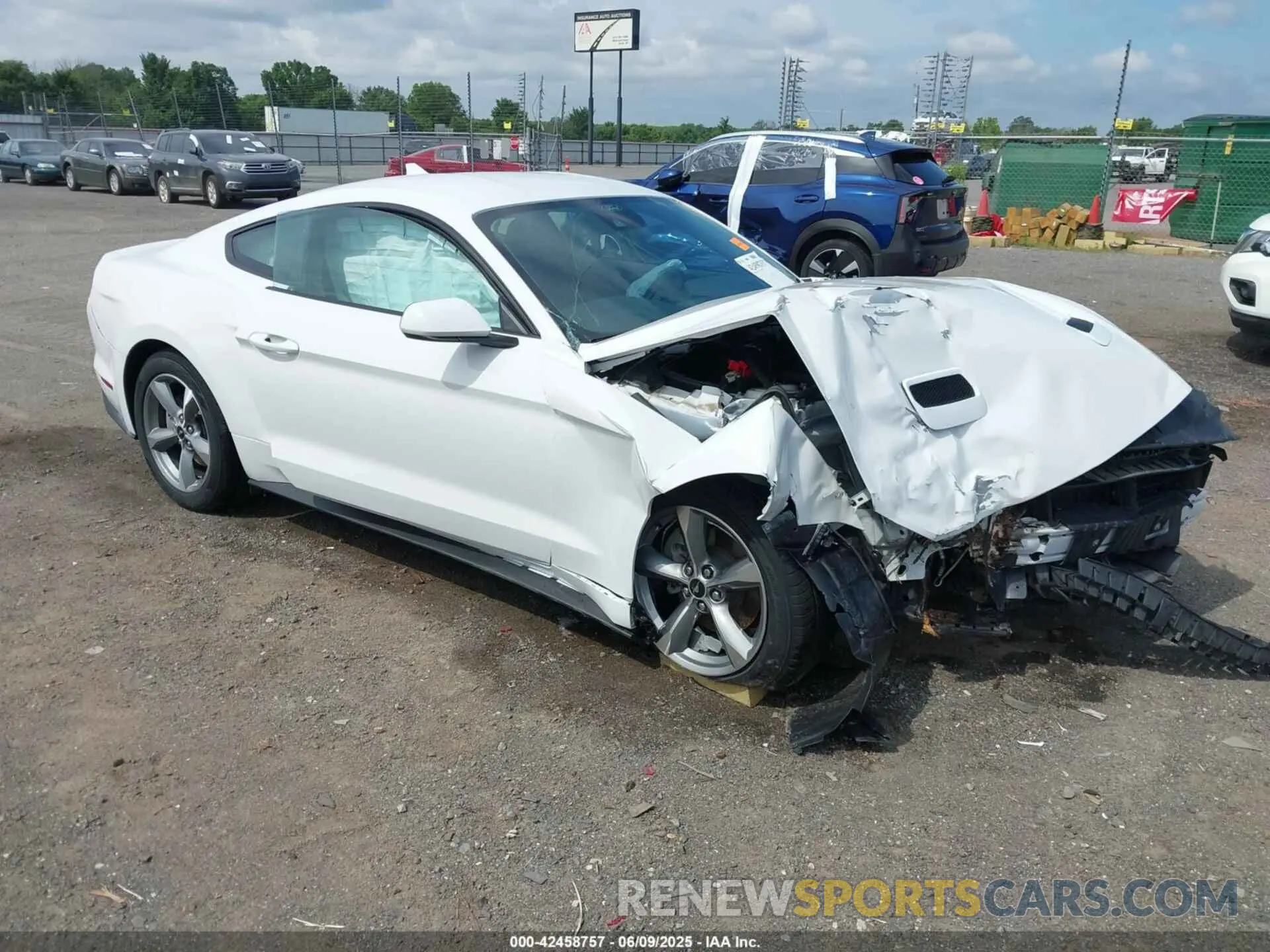 1 Photograph of a damaged car 1FA6P8THXM5153232 FORD MUSTANG 2021