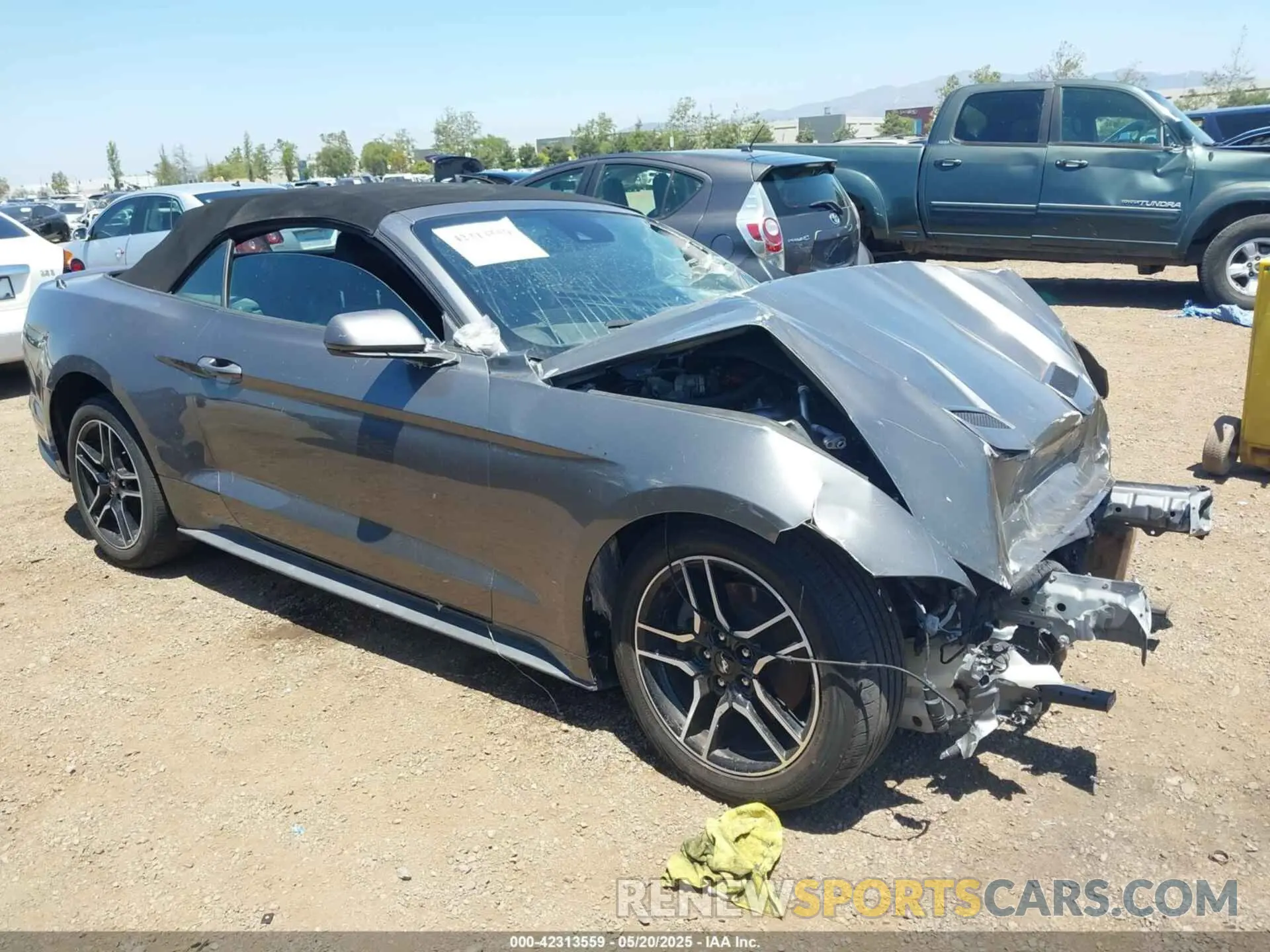 1 Photograph of a damaged car 1FATP8UH1M5123053 FORD MUSTANG 2021