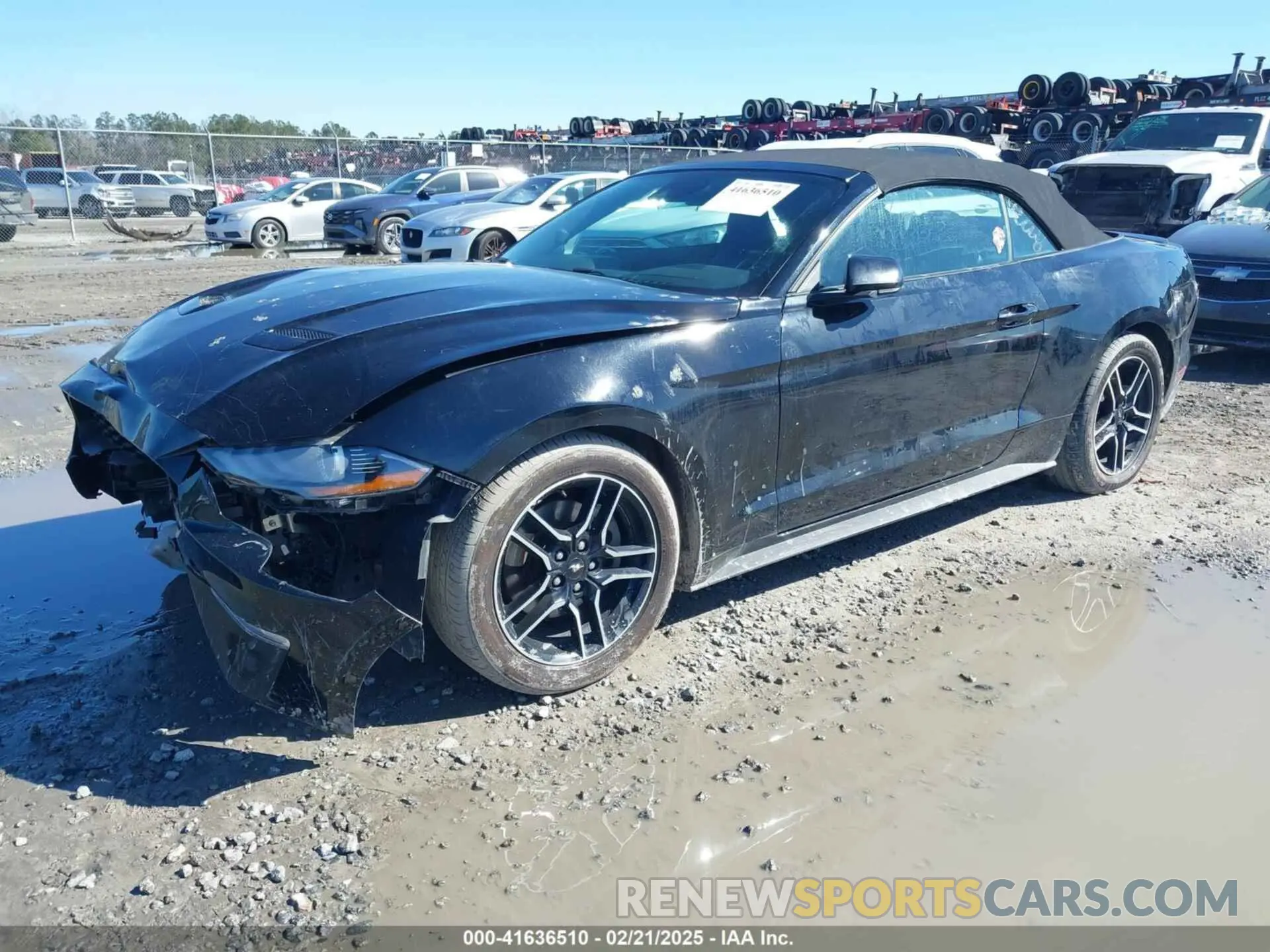 2 Photograph of a damaged car 1FATP8UH4M5109003 FORD MUSTANG 2021