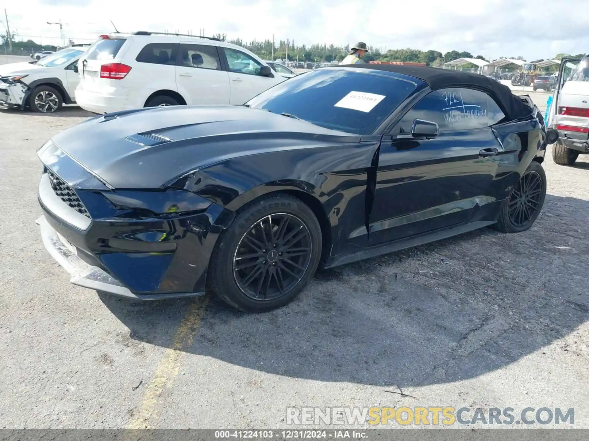 2 Photograph of a damaged car 1FATP8UH4M5116114 FORD MUSTANG 2021