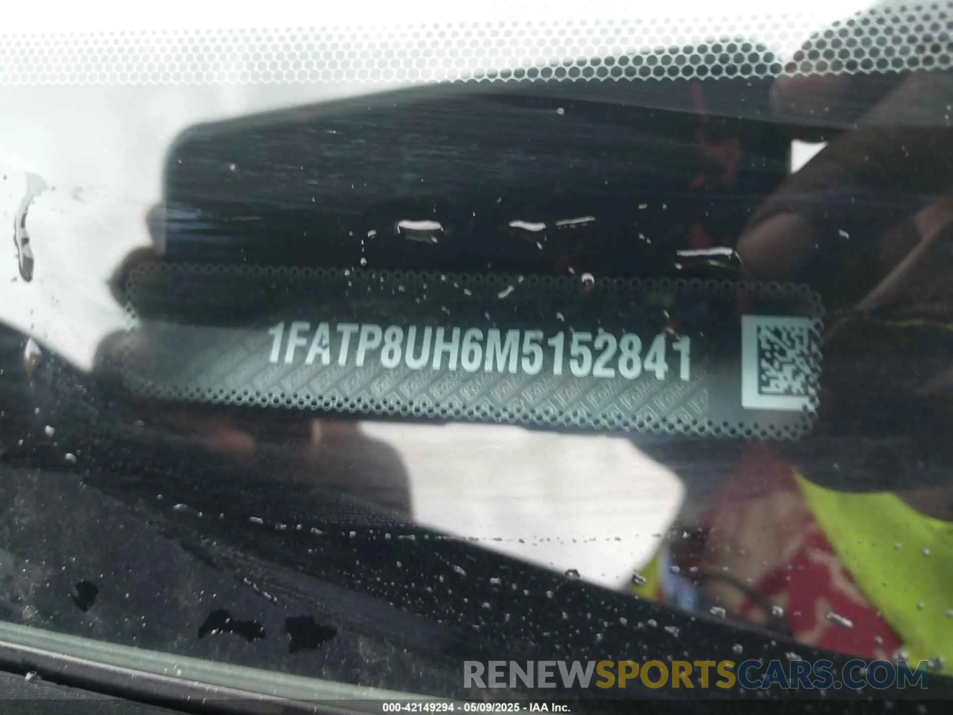 9 Photograph of a damaged car 1FATP8UH6M5152841 FORD MUSTANG 2021