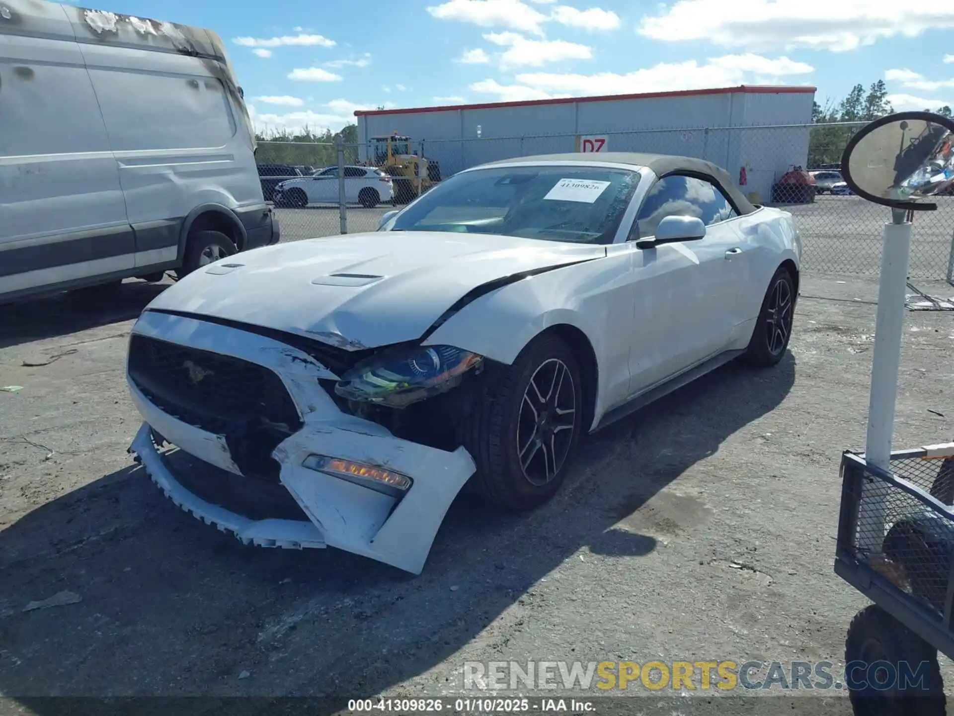 2 Photograph of a damaged car 1FATP8UH7M5100201 FORD MUSTANG 2021