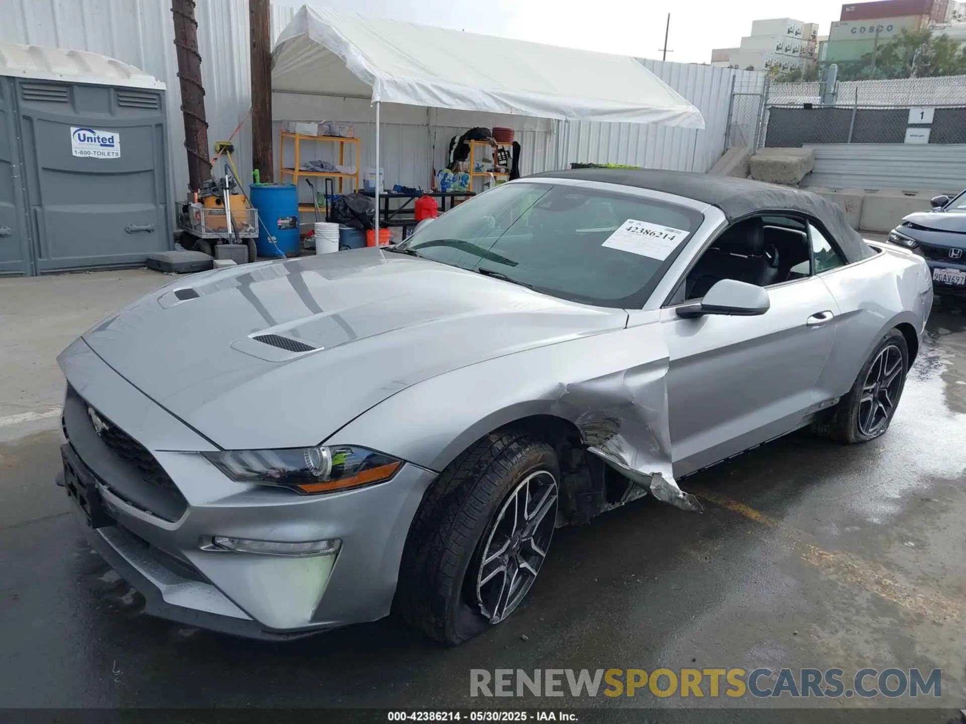 2 Photograph of a damaged car 1FATP8UH7M5115605 FORD MUSTANG 2021