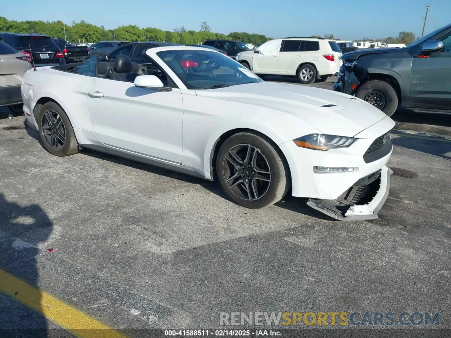 1 Photograph of a damaged car 1FATP8UH9M5104301 FORD MUSTANG 2021