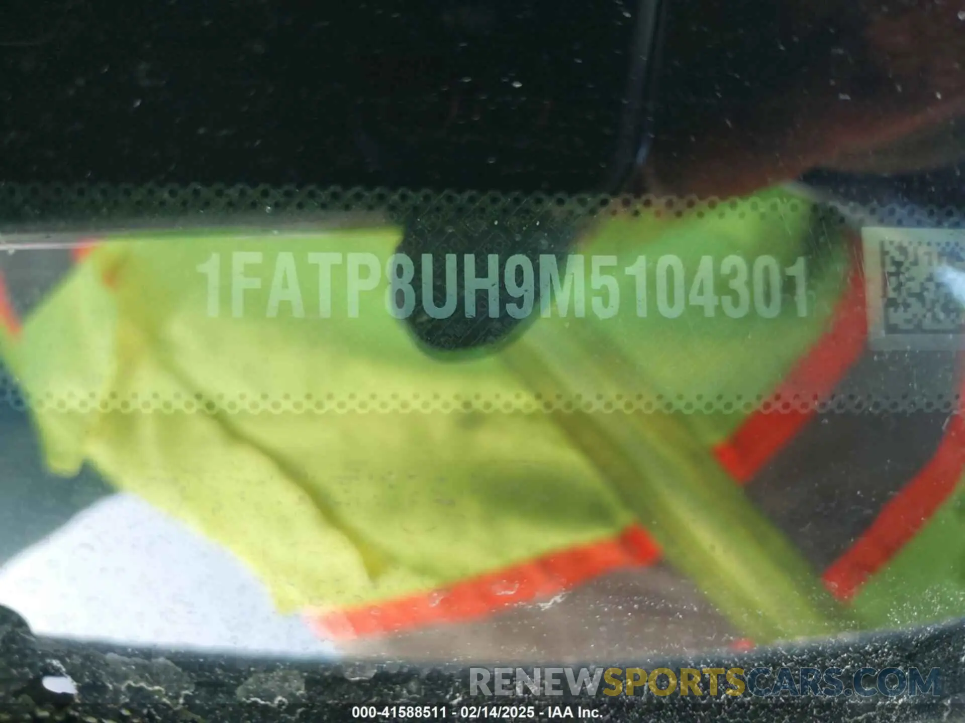 9 Photograph of a damaged car 1FATP8UH9M5104301 FORD MUSTANG 2021
