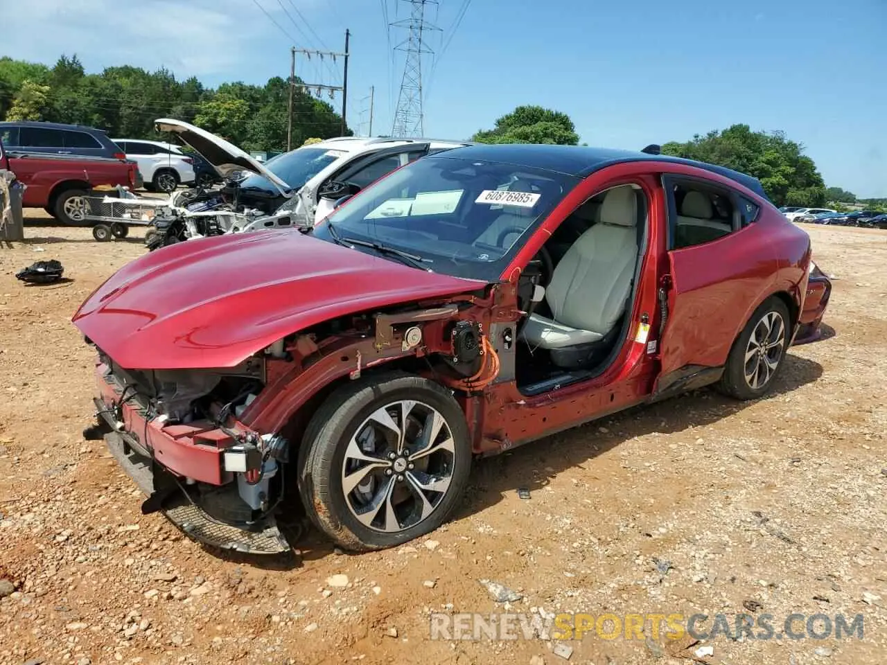 1 Photograph of a damaged car 3FMTK3SU3MMA08505 FORD MUSTANG 2021