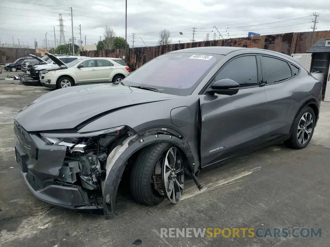 1 Photograph of a damaged car 3FMTK3SUXMMA09053 FORD MUSTANG 2021