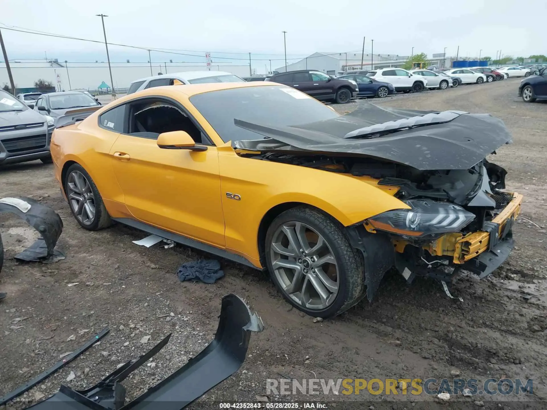 1 Photograph of a damaged car 1FA6P8CF0N5108669 FORD MUSTANG 2022