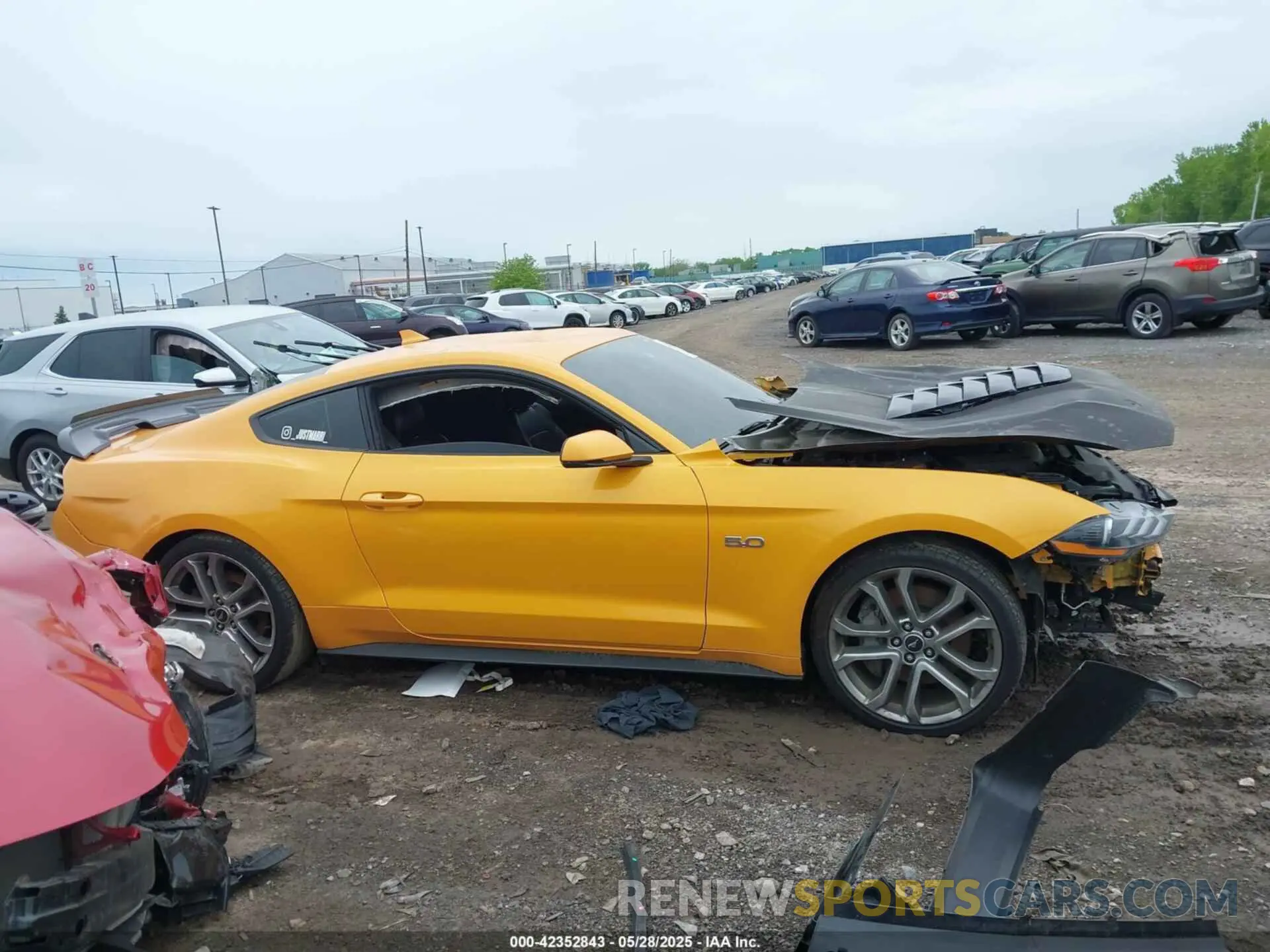 13 Photograph of a damaged car 1FA6P8CF0N5108669 FORD MUSTANG 2022