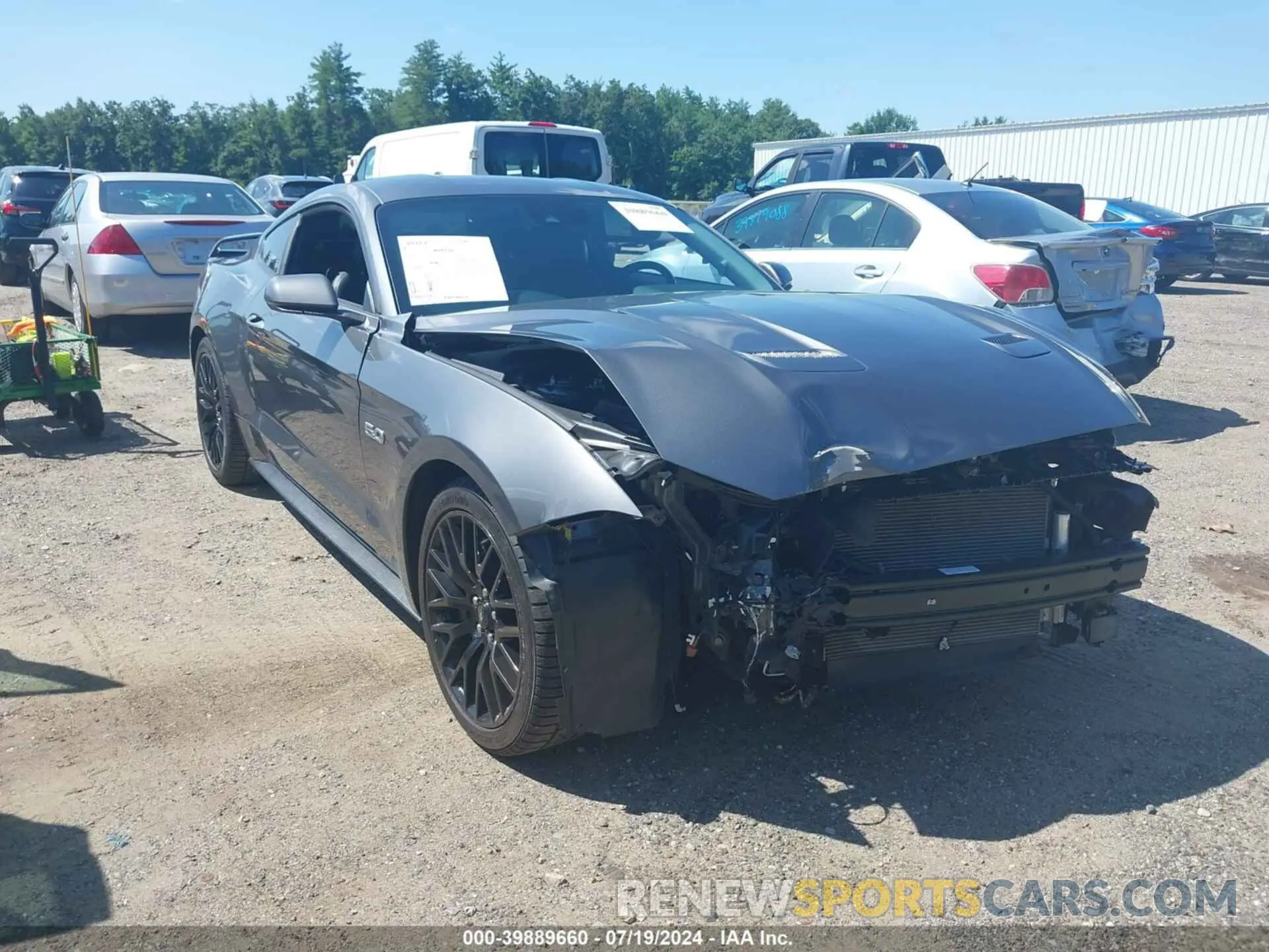 1 Photograph of a damaged car 1FA6P8CF1N5108602 FORD MUSTANG 2022