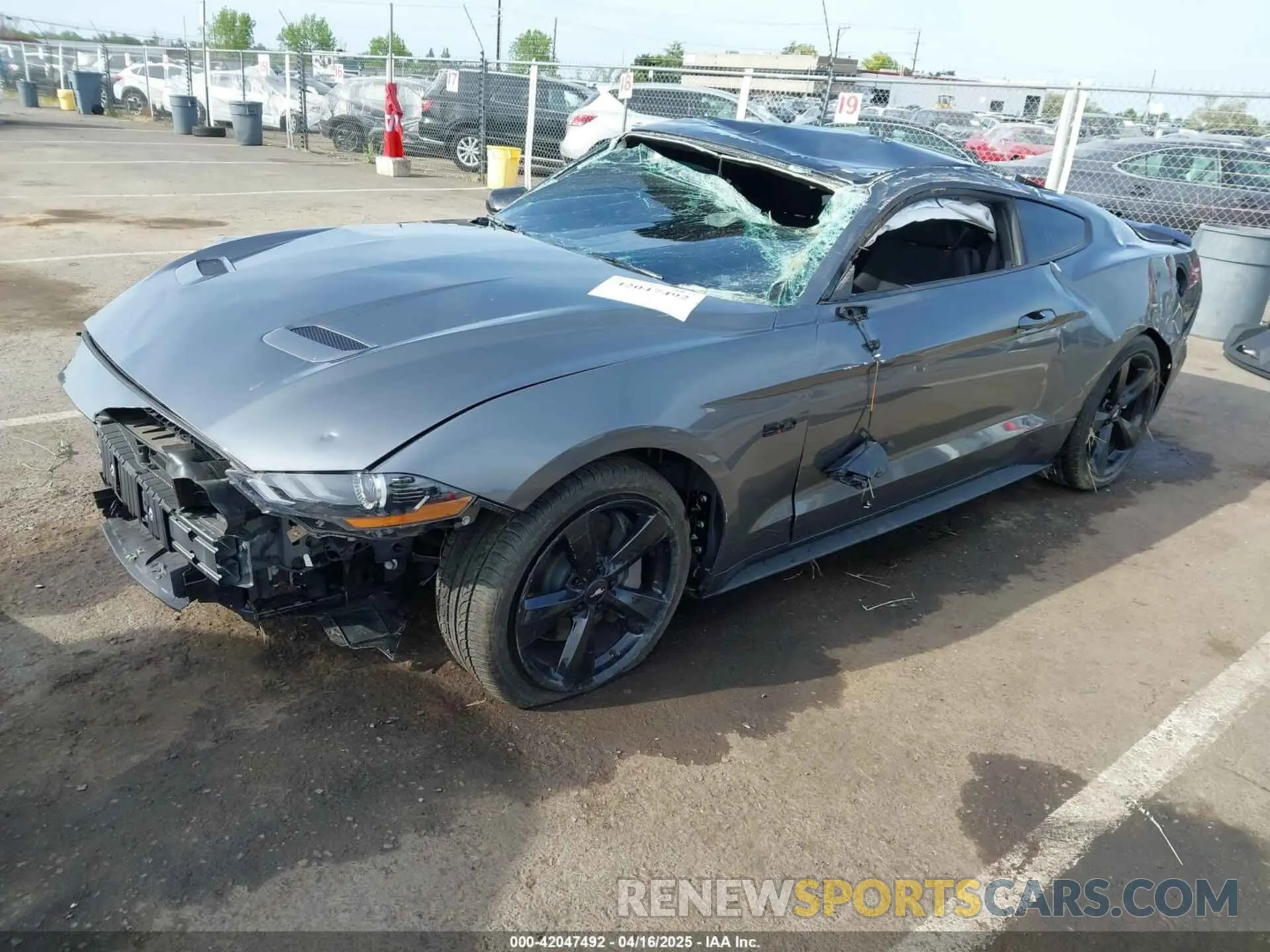 2 Photograph of a damaged car 1FA6P8CF2N5131421 FORD MUSTANG 2022