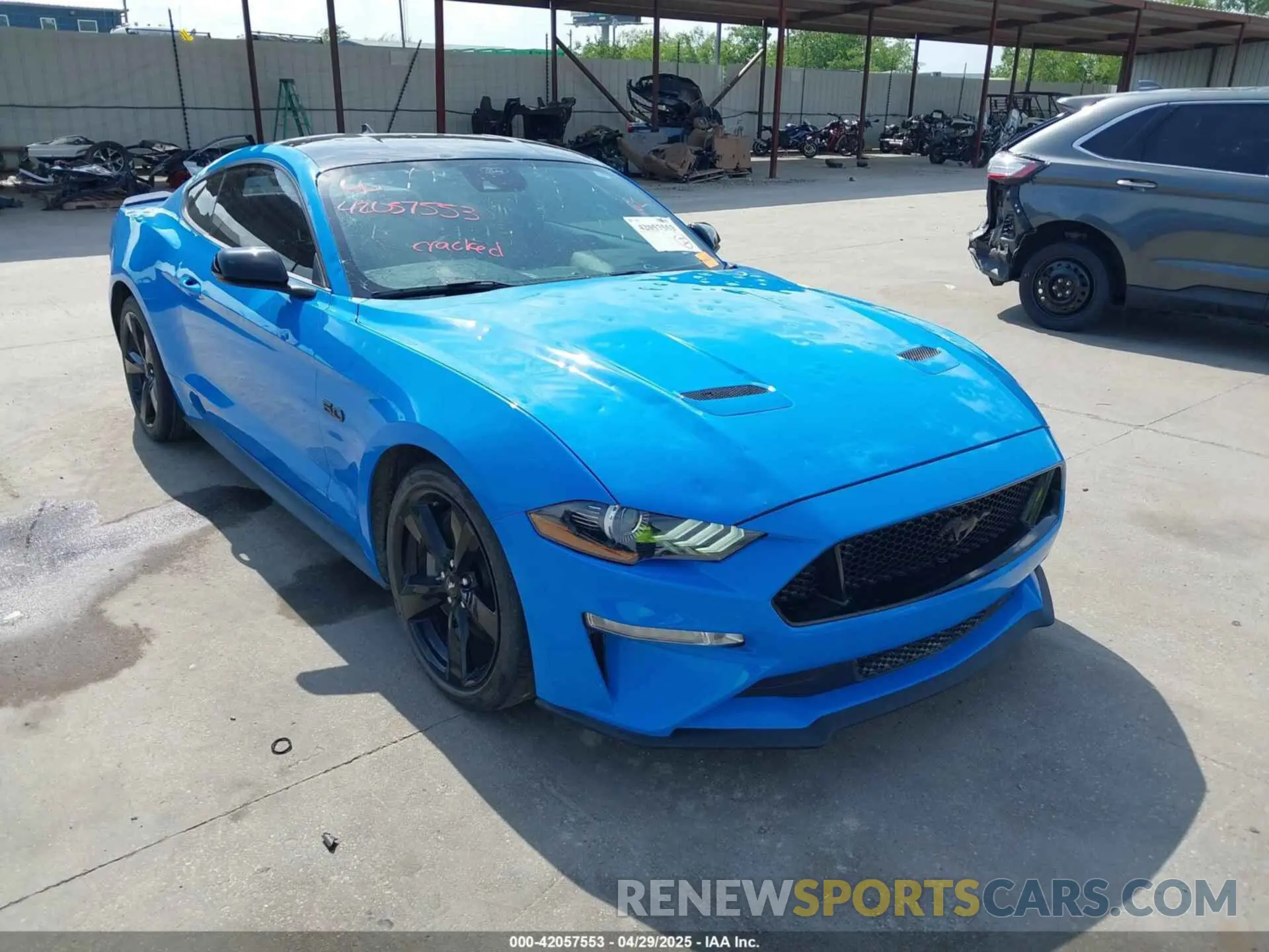 1 Photograph of a damaged car 1FA6P8CF4N5142081 FORD MUSTANG 2022