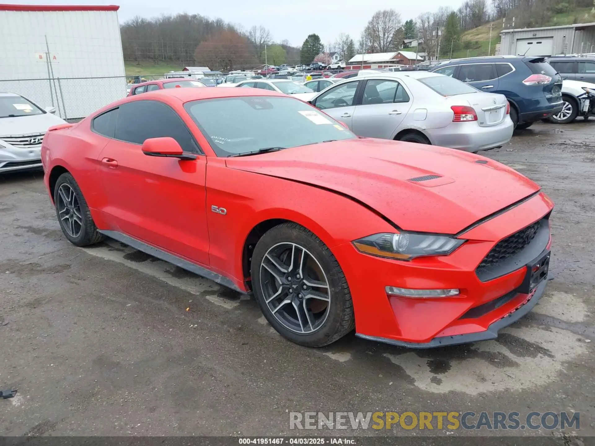 1 Photograph of a damaged car 1FA6P8CF5N5113642 FORD MUSTANG 2022
