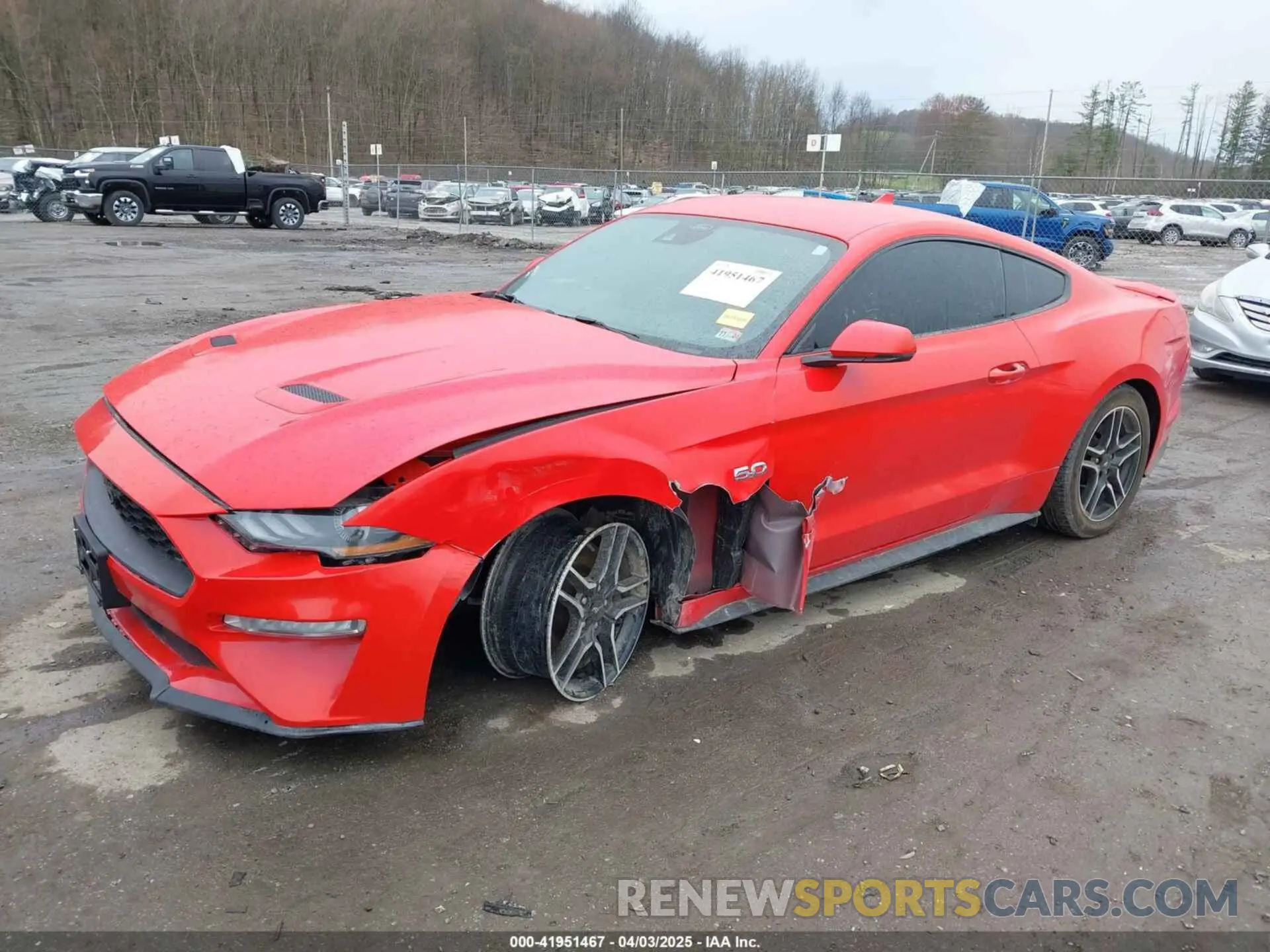 2 Photograph of a damaged car 1FA6P8CF5N5113642 FORD MUSTANG 2022