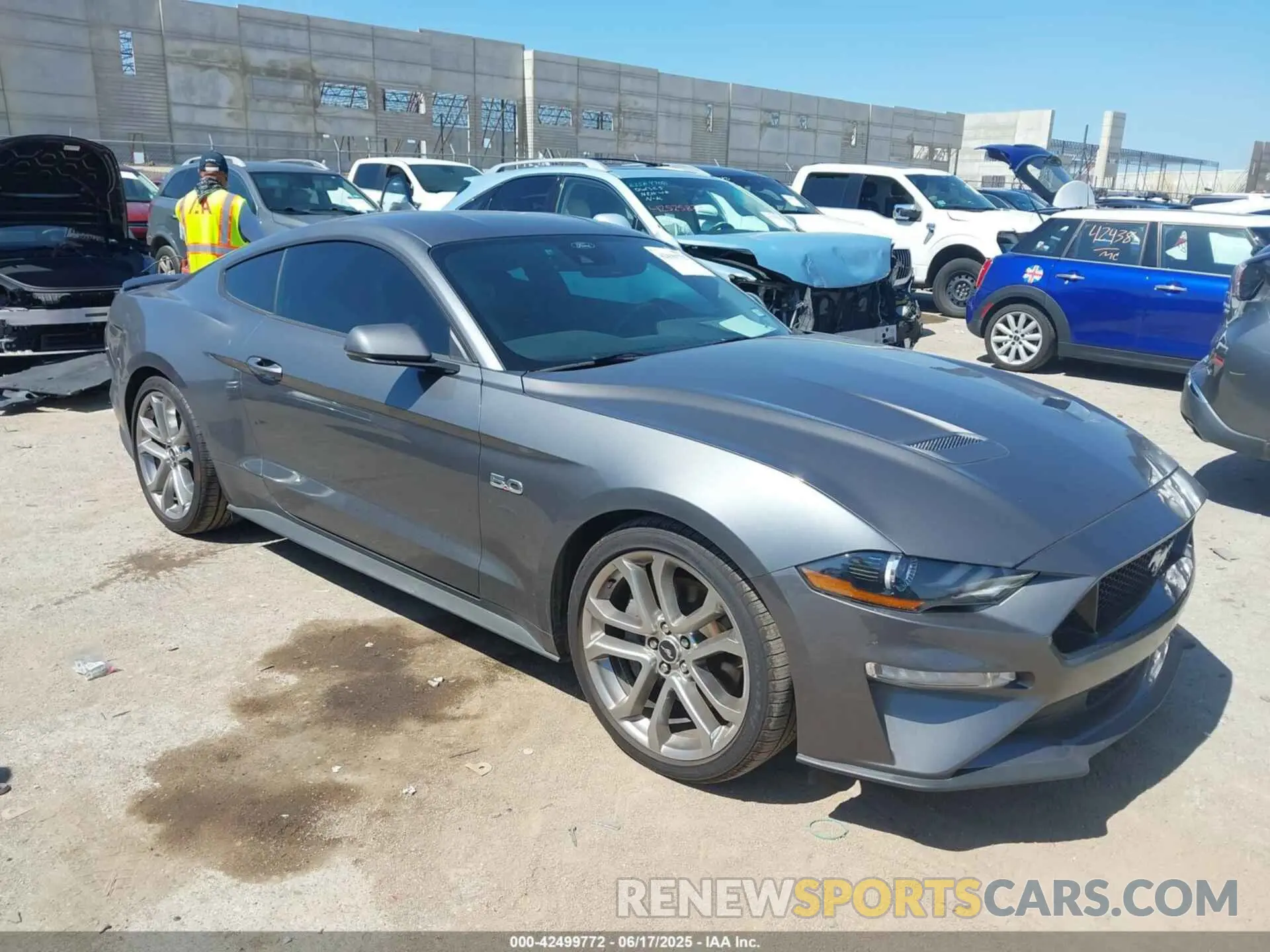 1 Photograph of a damaged car 1FA6P8CF5N5131087 FORD MUSTANG 2022
