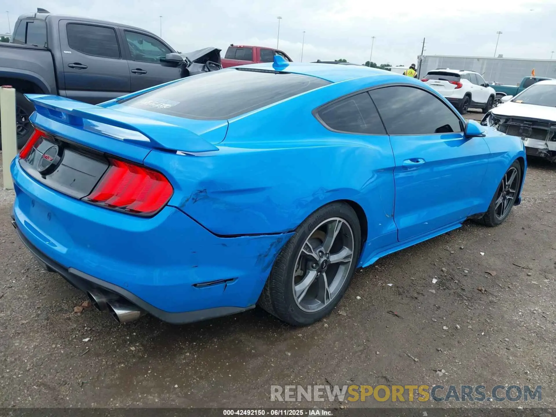 4 Photograph of a damaged car 1FA6P8CF5N5144311 FORD MUSTANG 2022