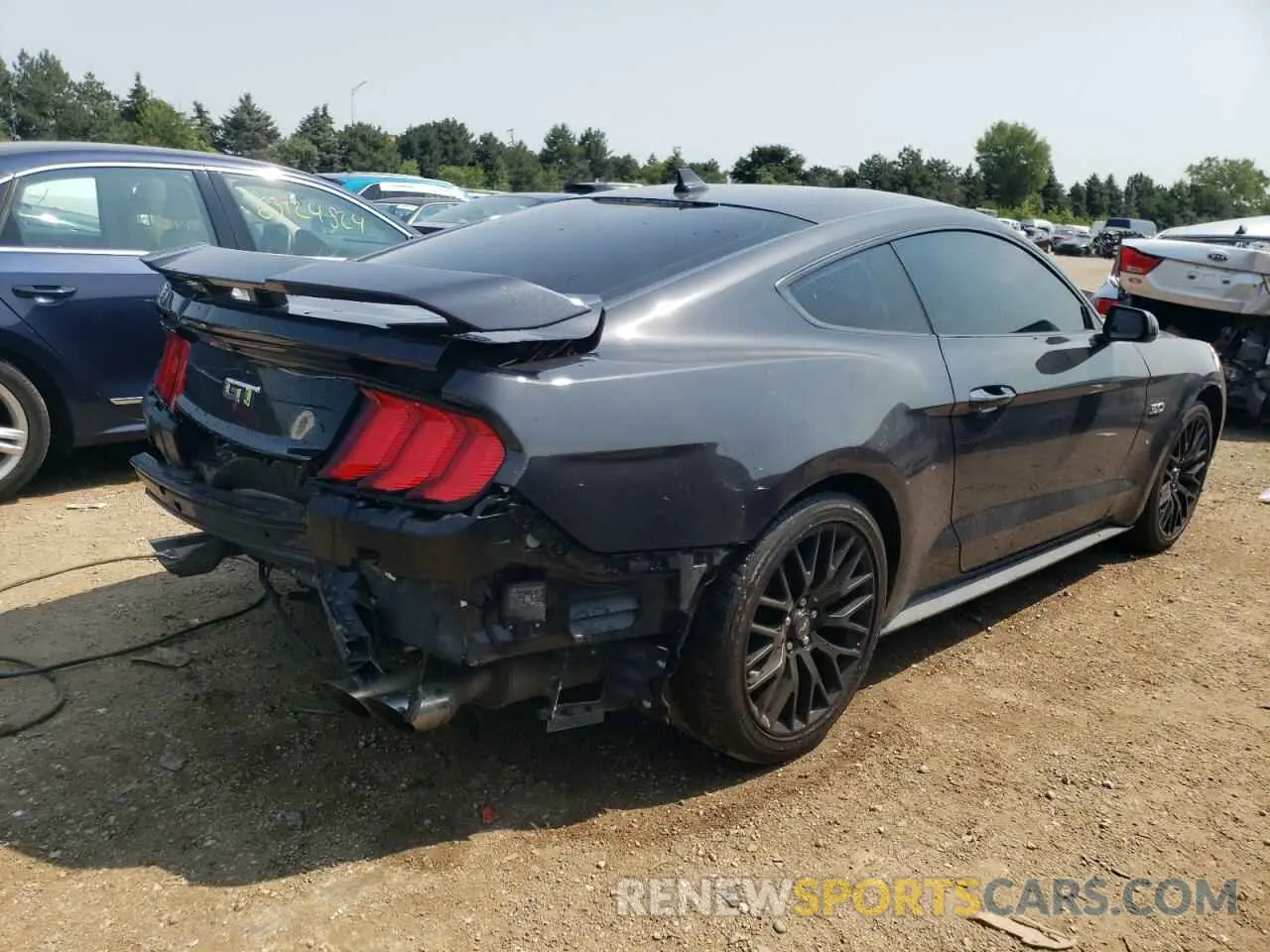 3 Photograph of a damaged car 1FA6P8CF6N5111611 FORD MUSTANG 2022