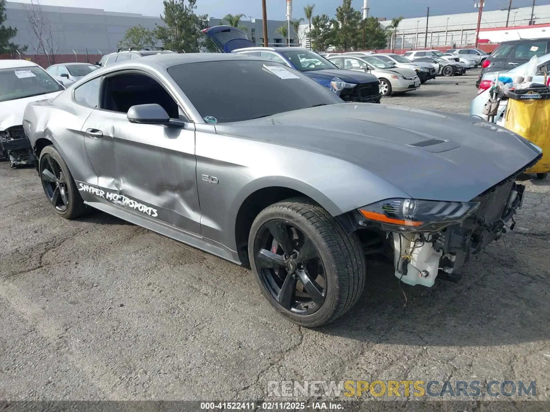 1 Photograph of a damaged car 1FA6P8CF6N5122947 FORD MUSTANG 2022