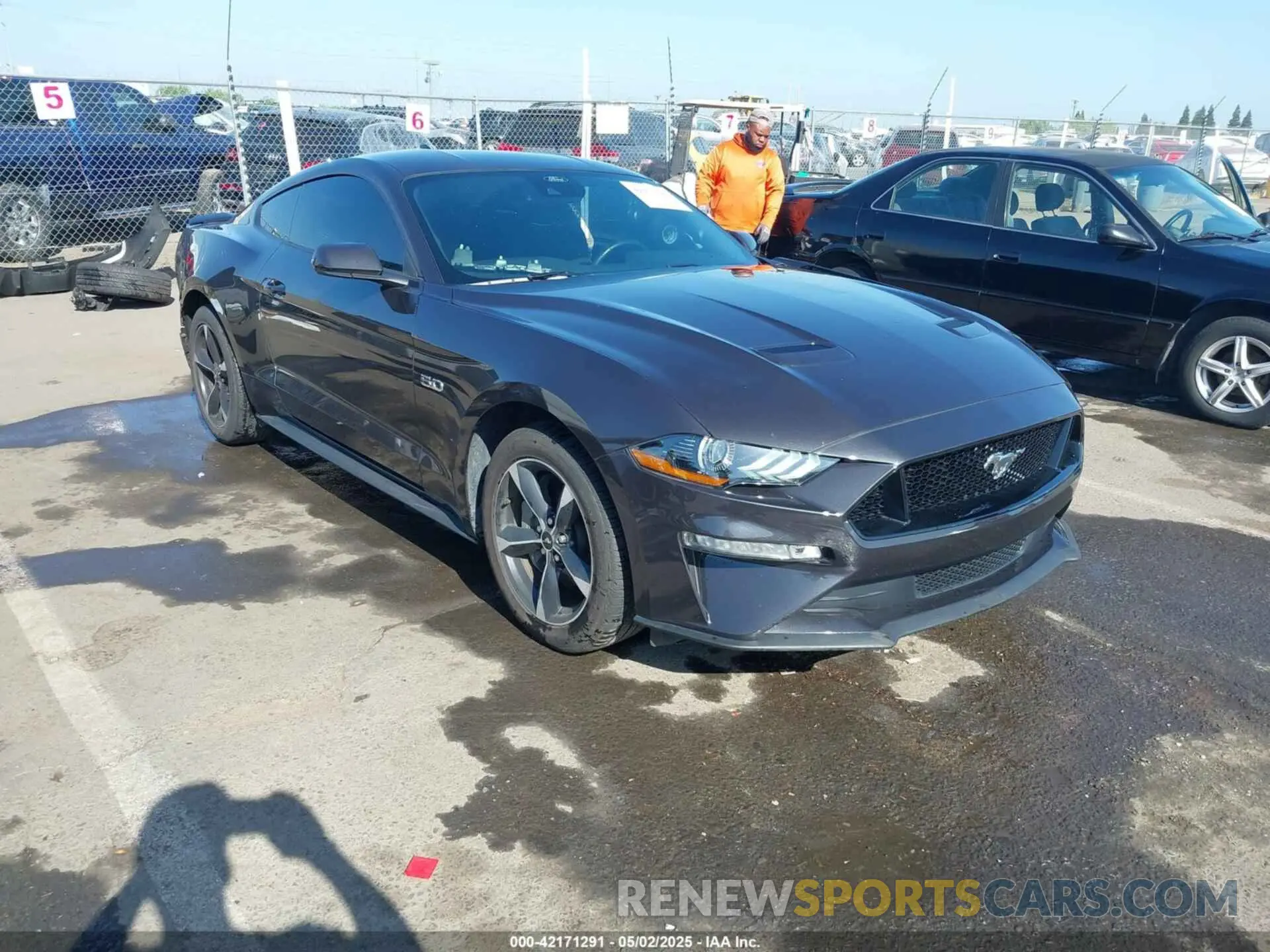 1 Photograph of a damaged car 1FA6P8CF6N5135181 FORD MUSTANG 2022