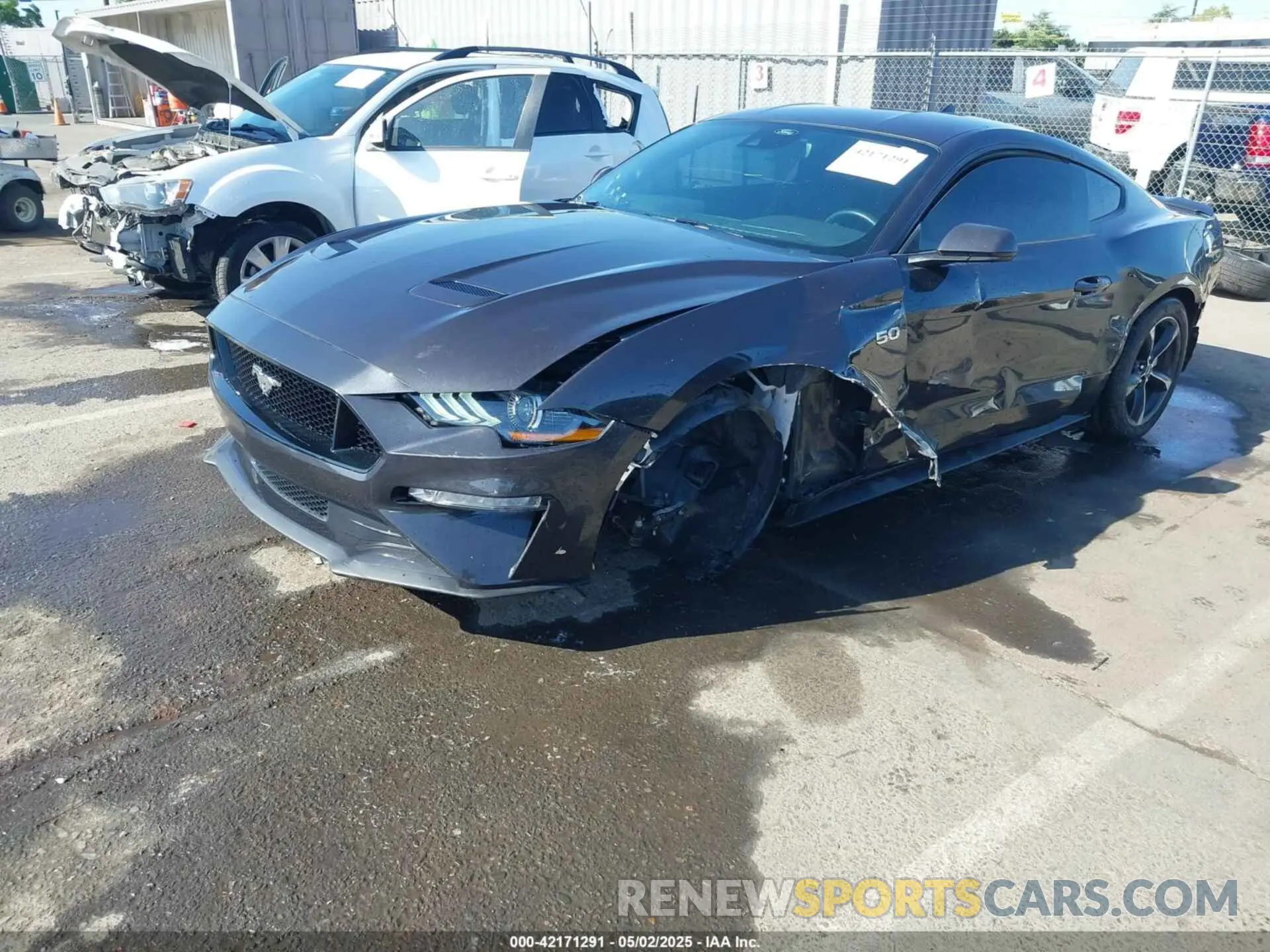 2 Photograph of a damaged car 1FA6P8CF6N5135181 FORD MUSTANG 2022