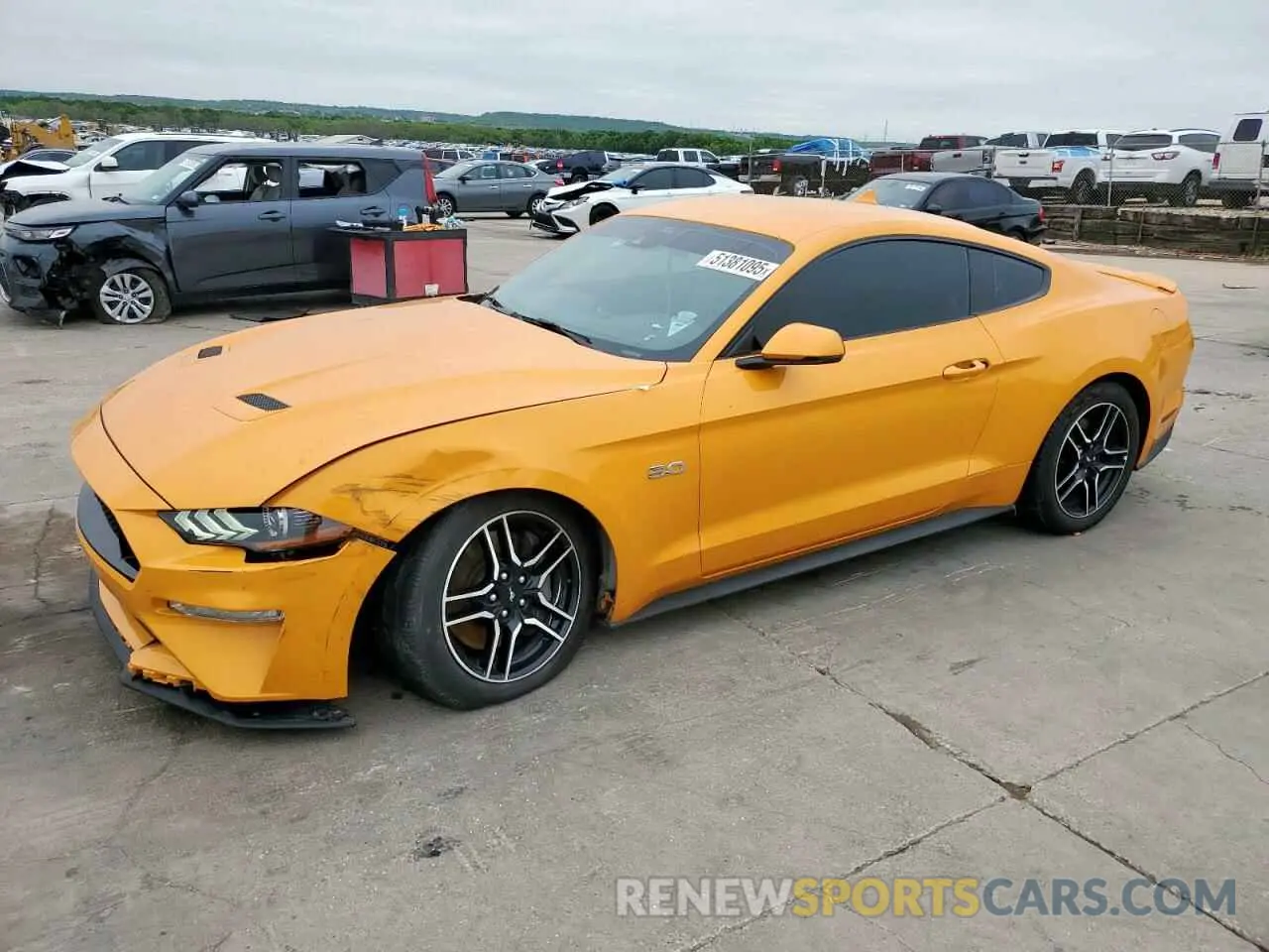 1 Photograph of a damaged car 1FA6P8CF7N5106241 FORD MUSTANG 2022