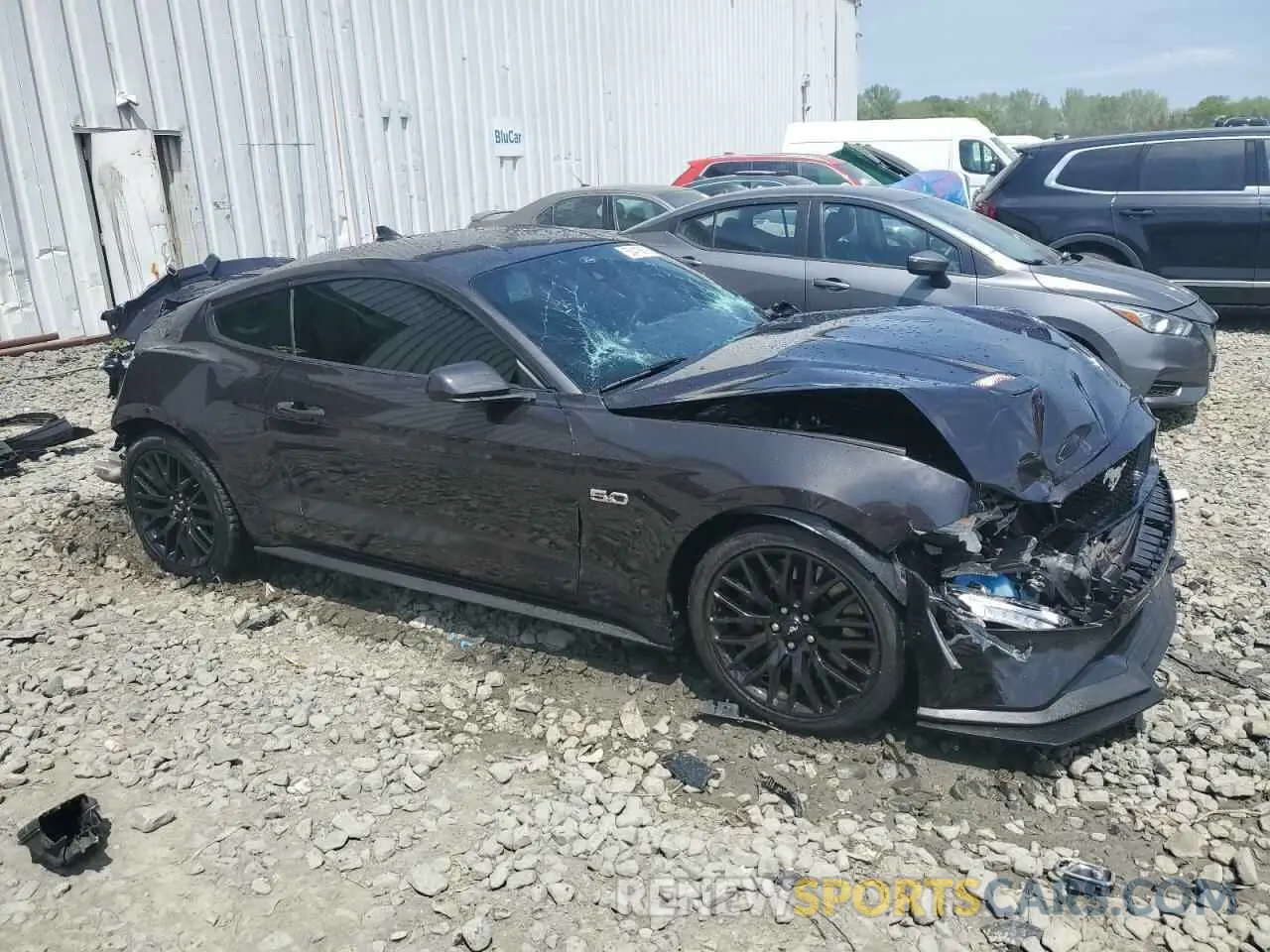 4 Photograph of a damaged car 1FA6P8CF7N5122889 FORD MUSTANG 2022