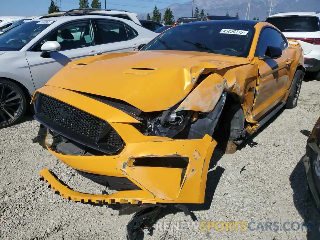 1 Photograph of a damaged car 1FA6P8CF8N5142200 FORD MUSTANG 2022