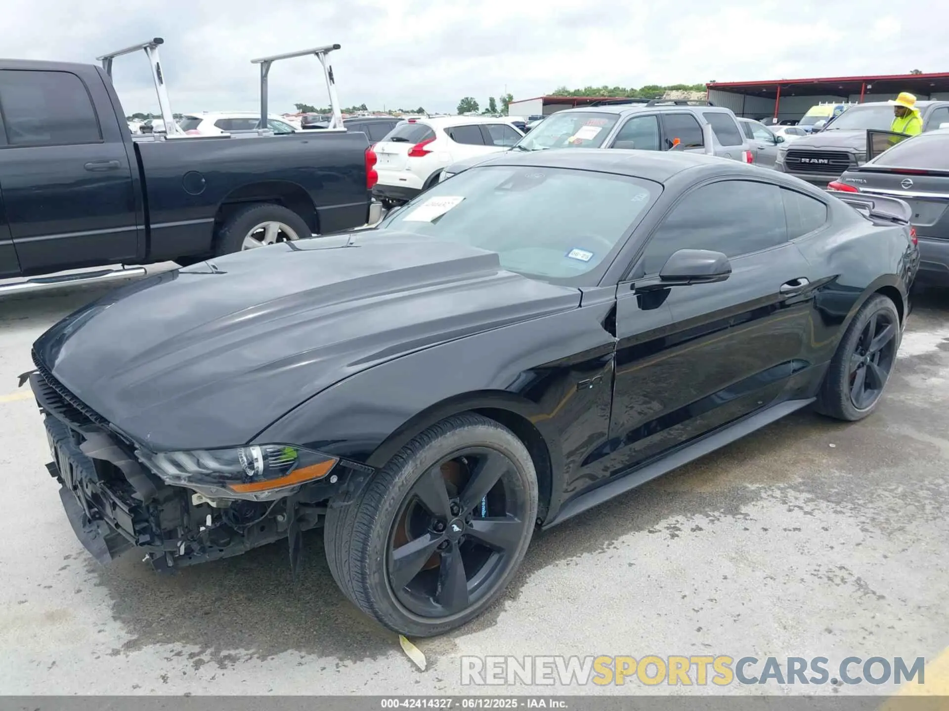 2 Photograph of a damaged car 1FA6P8CF8N5148045 FORD MUSTANG 2022