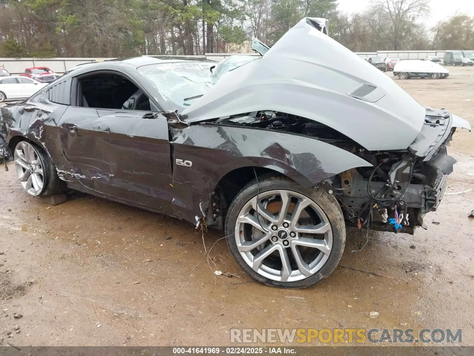 1 Photograph of a damaged car 1FA6P8CF9N5130220 FORD MUSTANG 2022