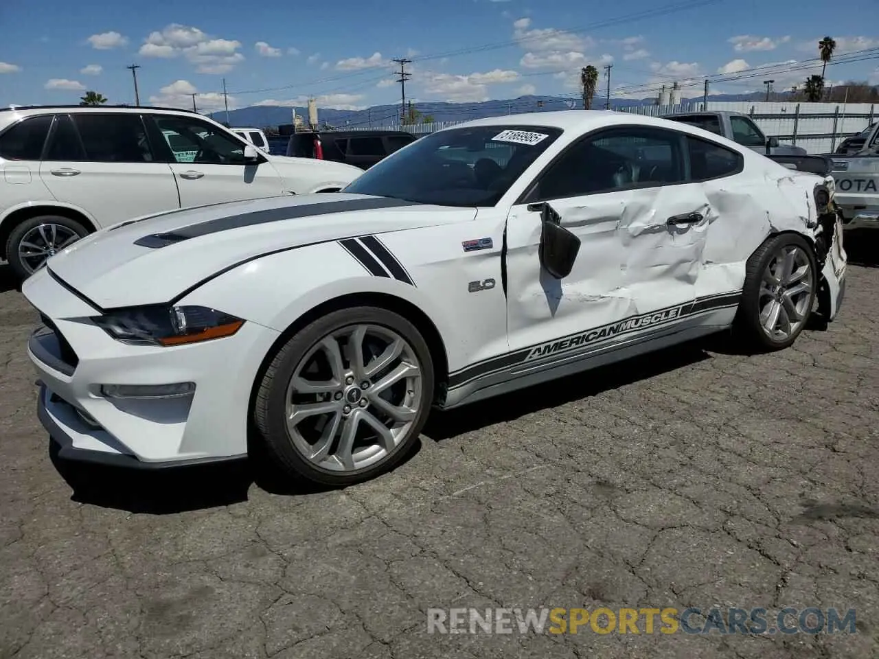1 Photograph of a damaged car 1FA6P8CF9N5136633 FORD MUSTANG 2022