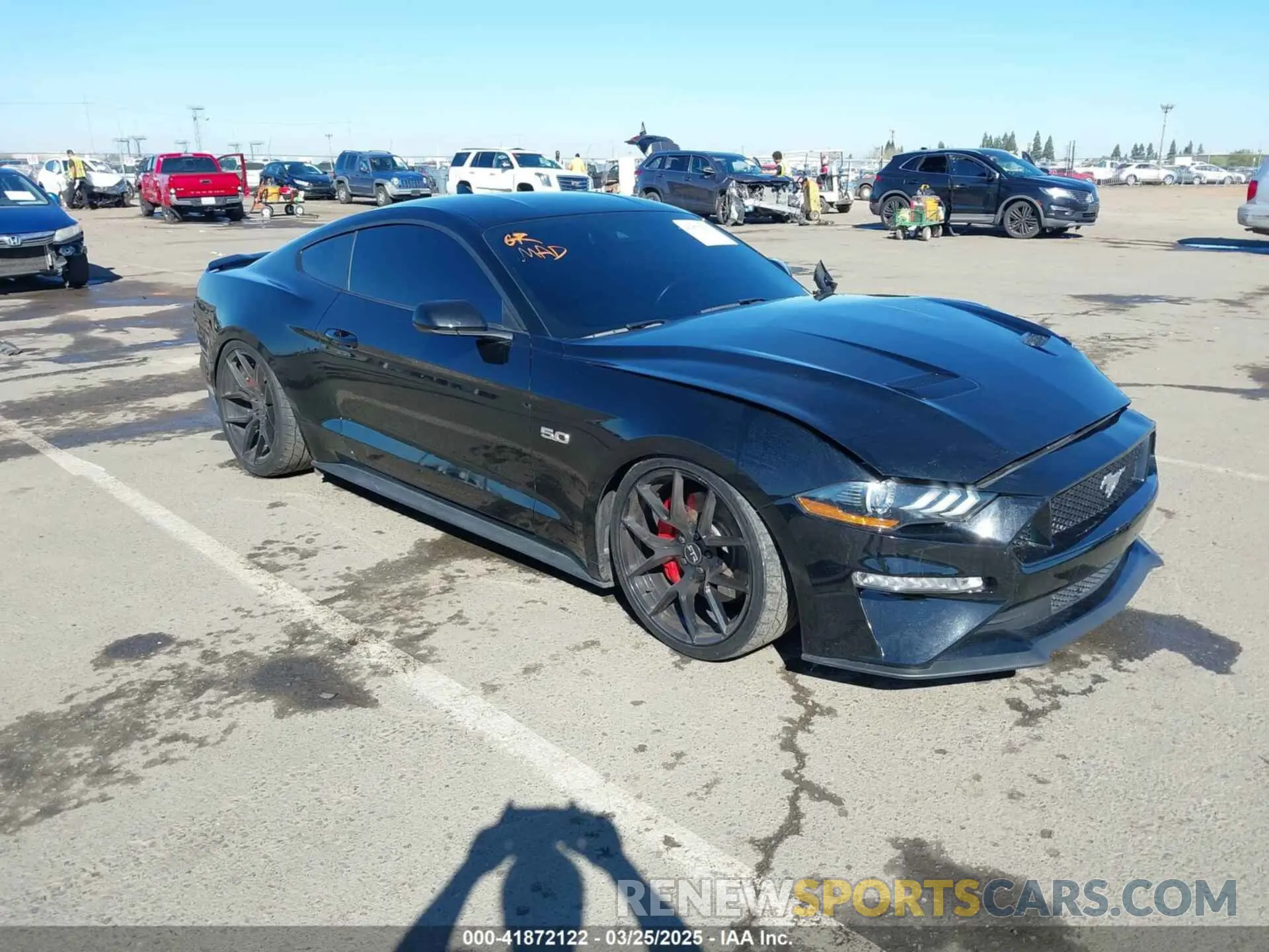 1 Photograph of a damaged car 1FA6P8CFXN5133689 FORD MUSTANG 2022