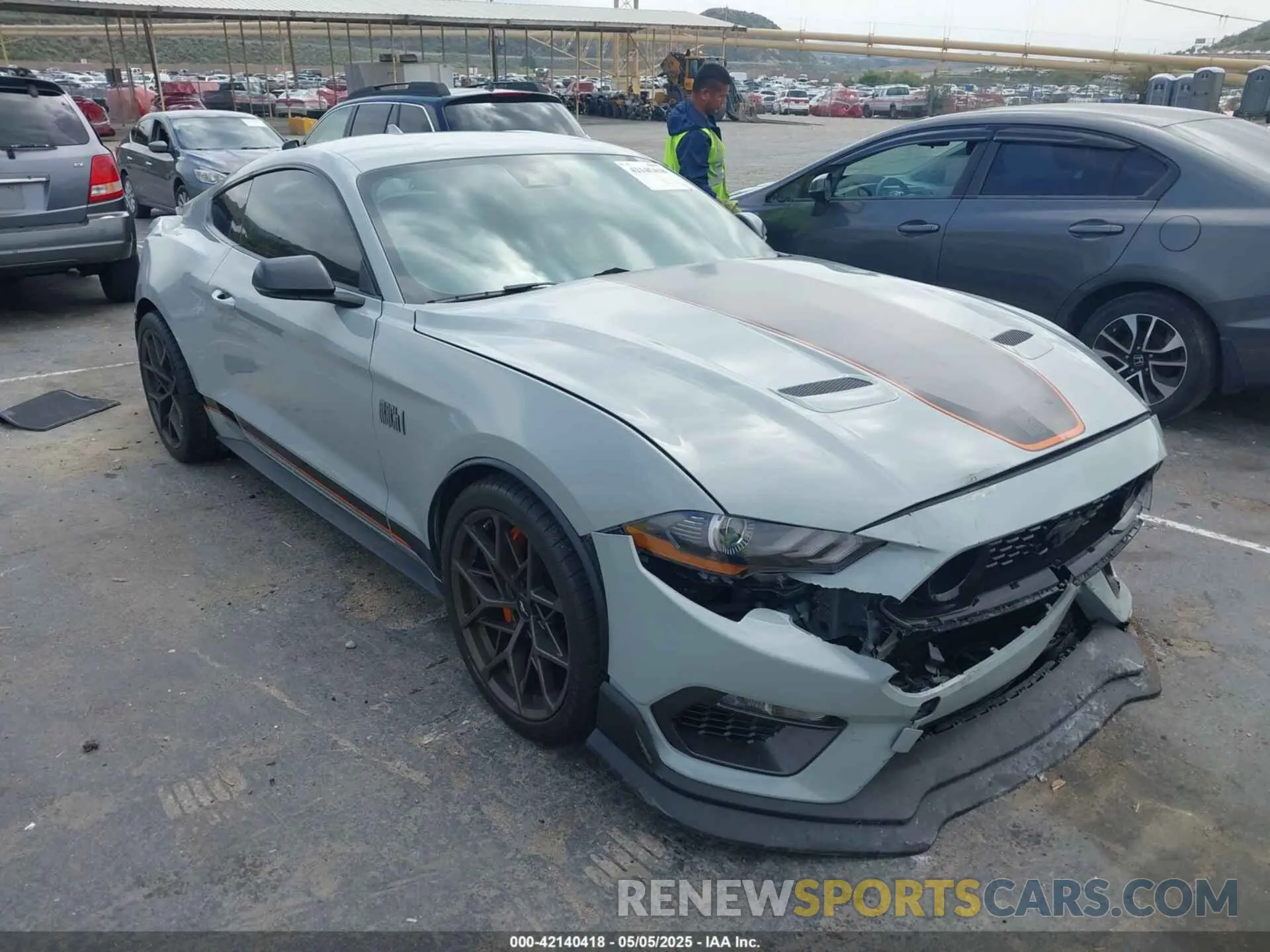 1 Photograph of a damaged car 1FA6P8R08N5552580 FORD MUSTANG 2022
