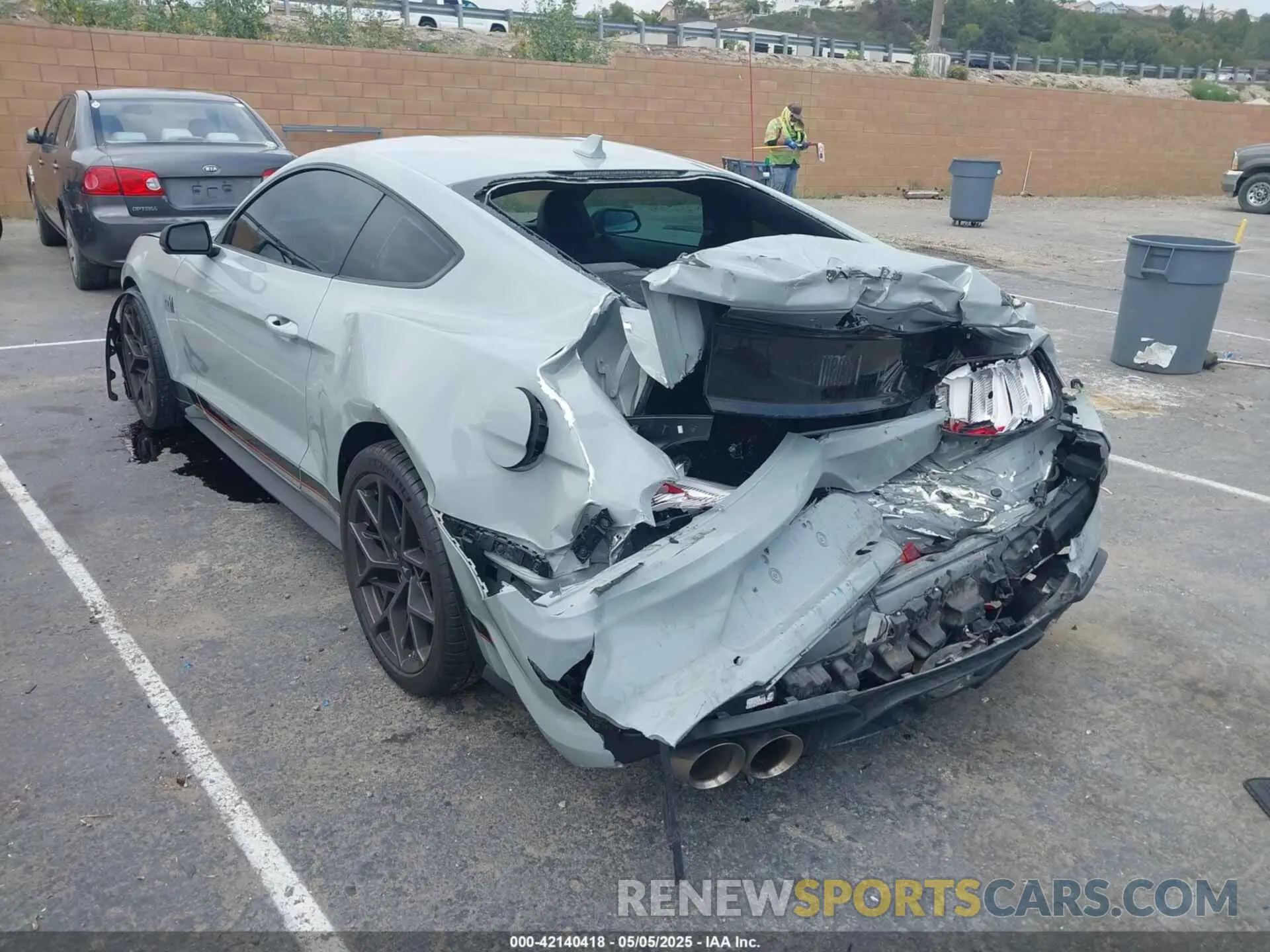 3 Photograph of a damaged car 1FA6P8R08N5552580 FORD MUSTANG 2022