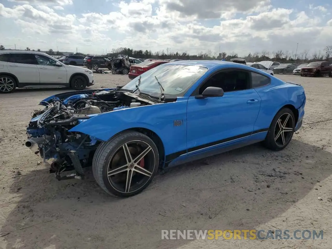 1 Photograph of a damaged car 1FA6P8R0XN5551110 FORD MUSTANG 2022