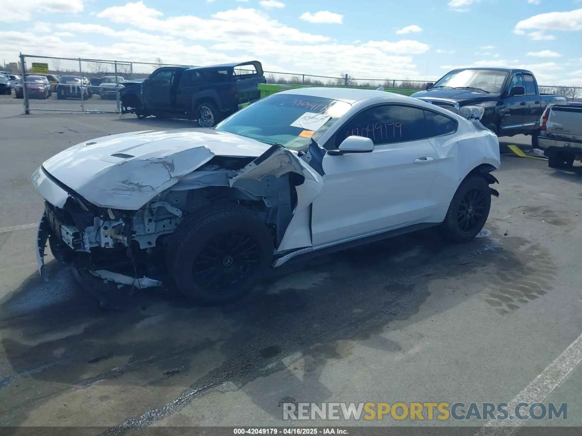 2 Photograph of a damaged car 1FA6P8TH0N5139048 FORD MUSTANG 2022