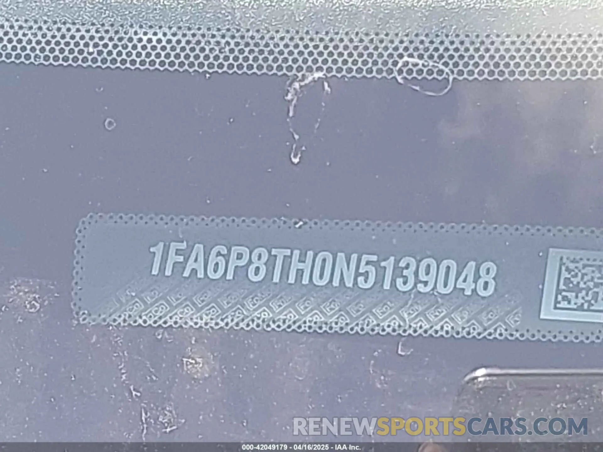 9 Photograph of a damaged car 1FA6P8TH0N5139048 FORD MUSTANG 2022