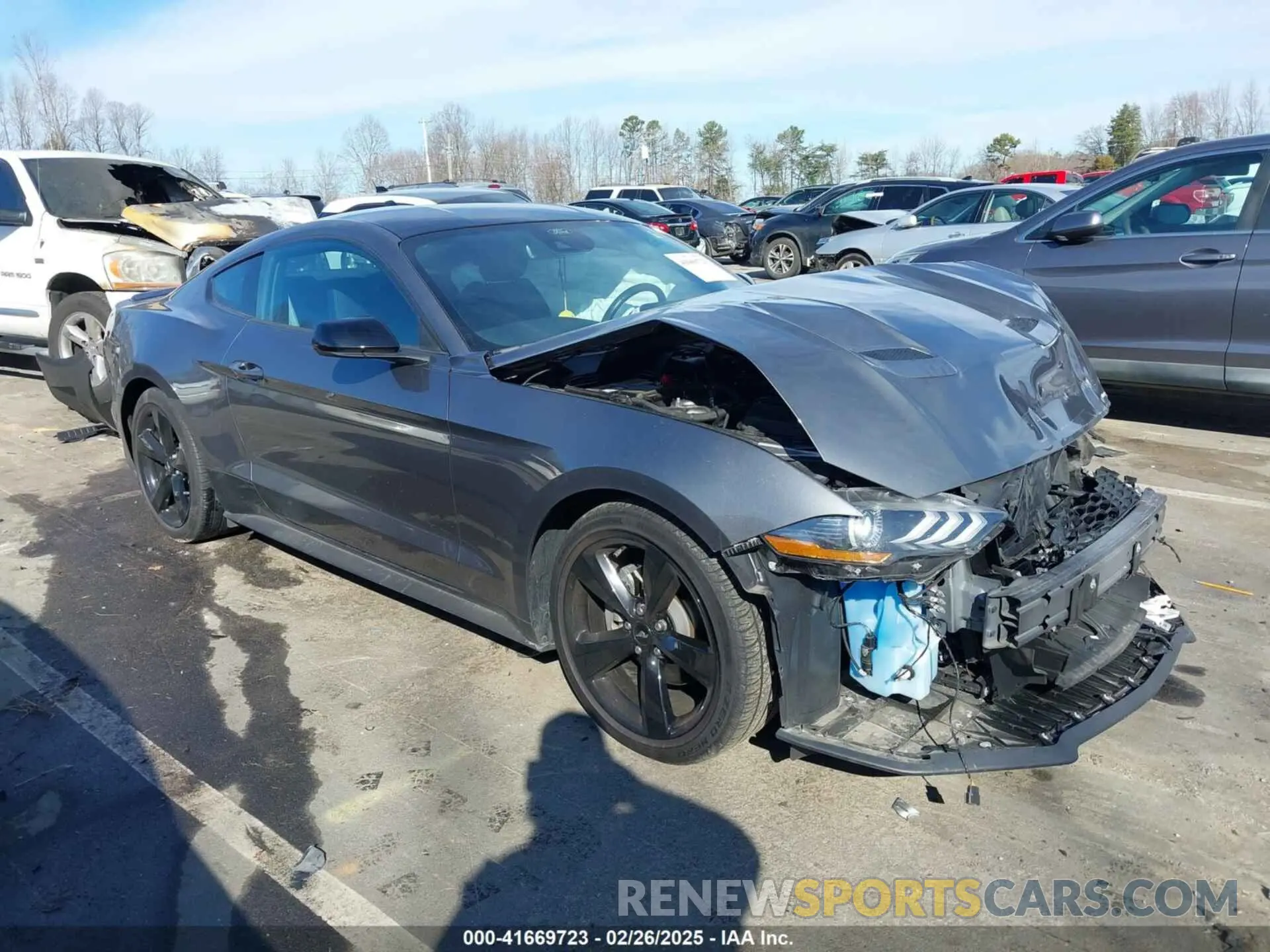 1 Photograph of a damaged car 1FA6P8TH2N5141464 FORD MUSTANG 2022