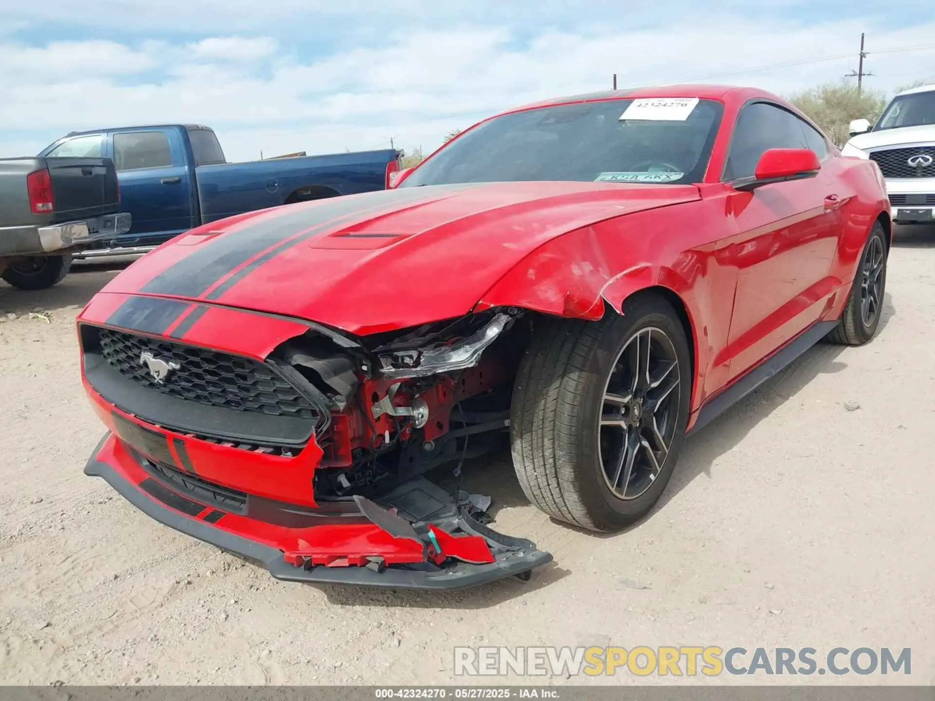 6 Photograph of a damaged car 1FA6P8TH4N5130658 FORD MUSTANG 2022