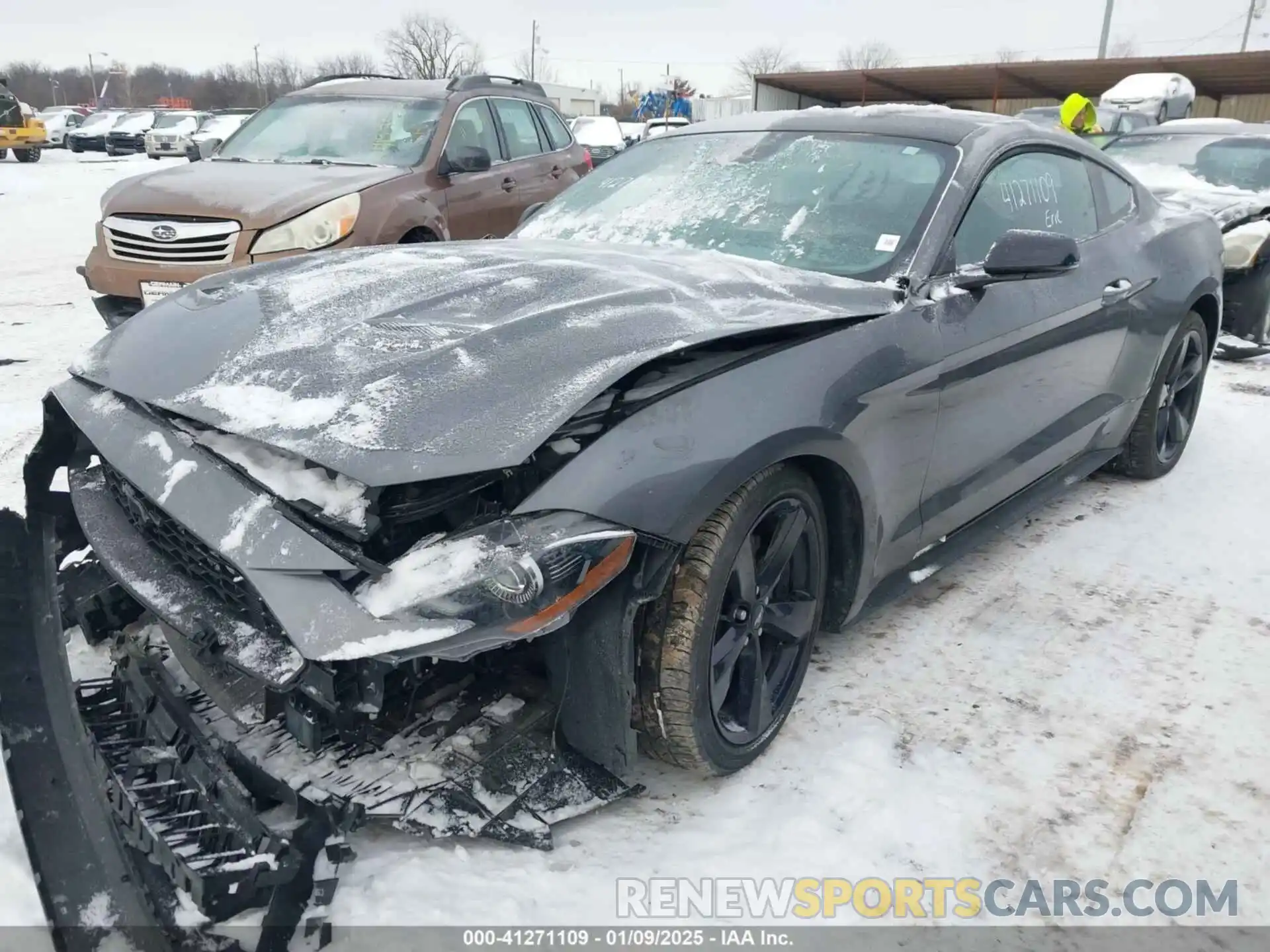 2 Photograph of a damaged car 1FA6P8TH5N5107387 FORD MUSTANG 2022