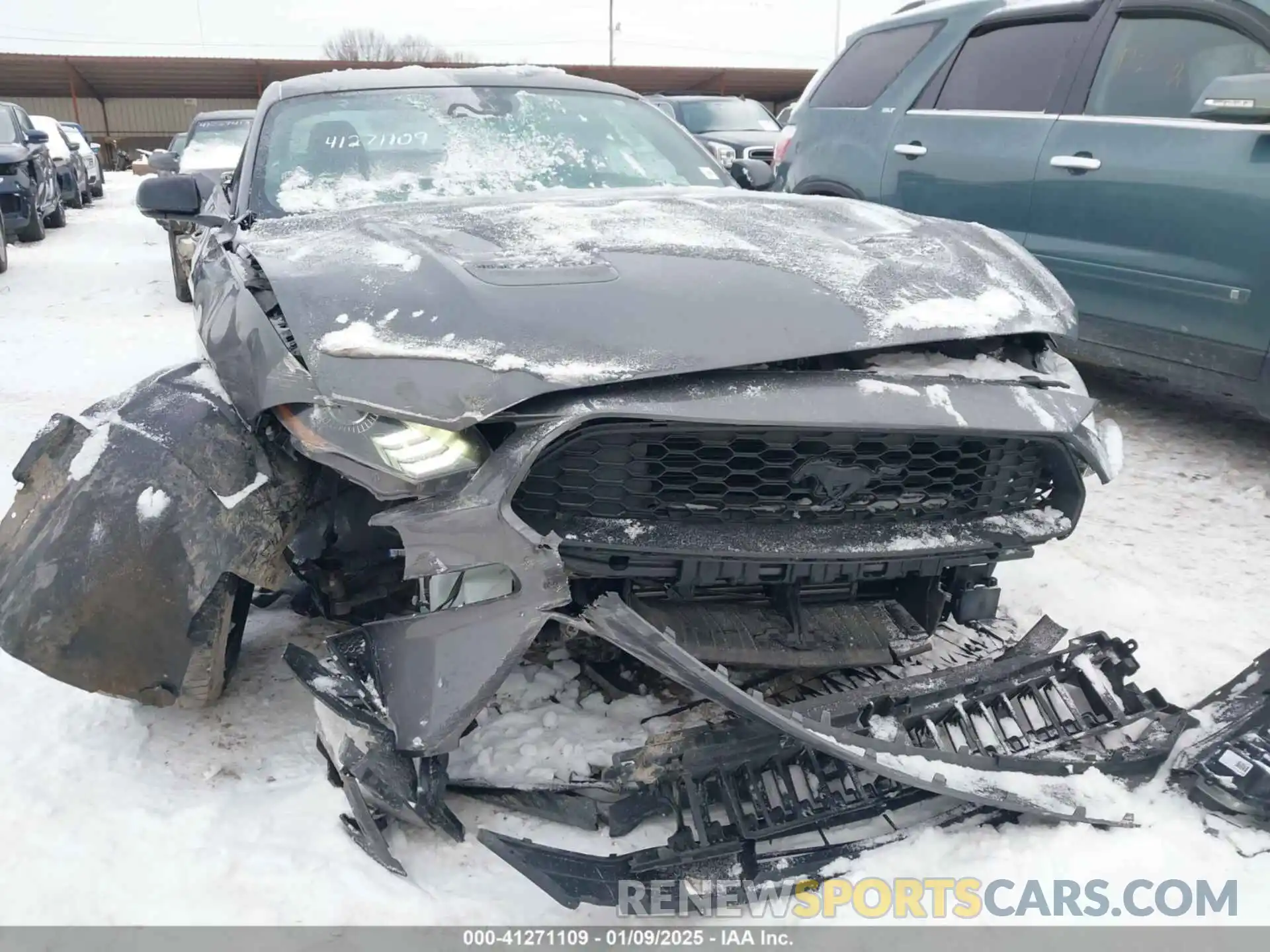 6 Photograph of a damaged car 1FA6P8TH5N5107387 FORD MUSTANG 2022