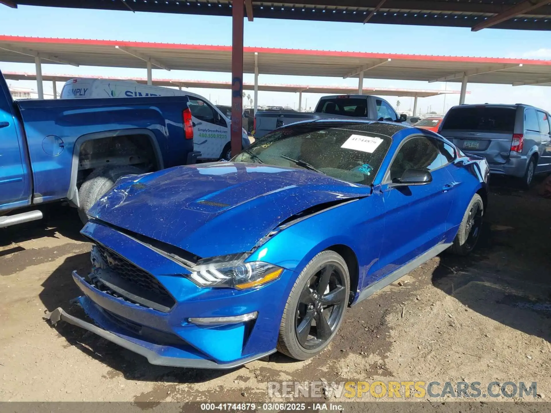 2 Photograph of a damaged car 1FA6P8TH5N5140485 FORD MUSTANG 2022