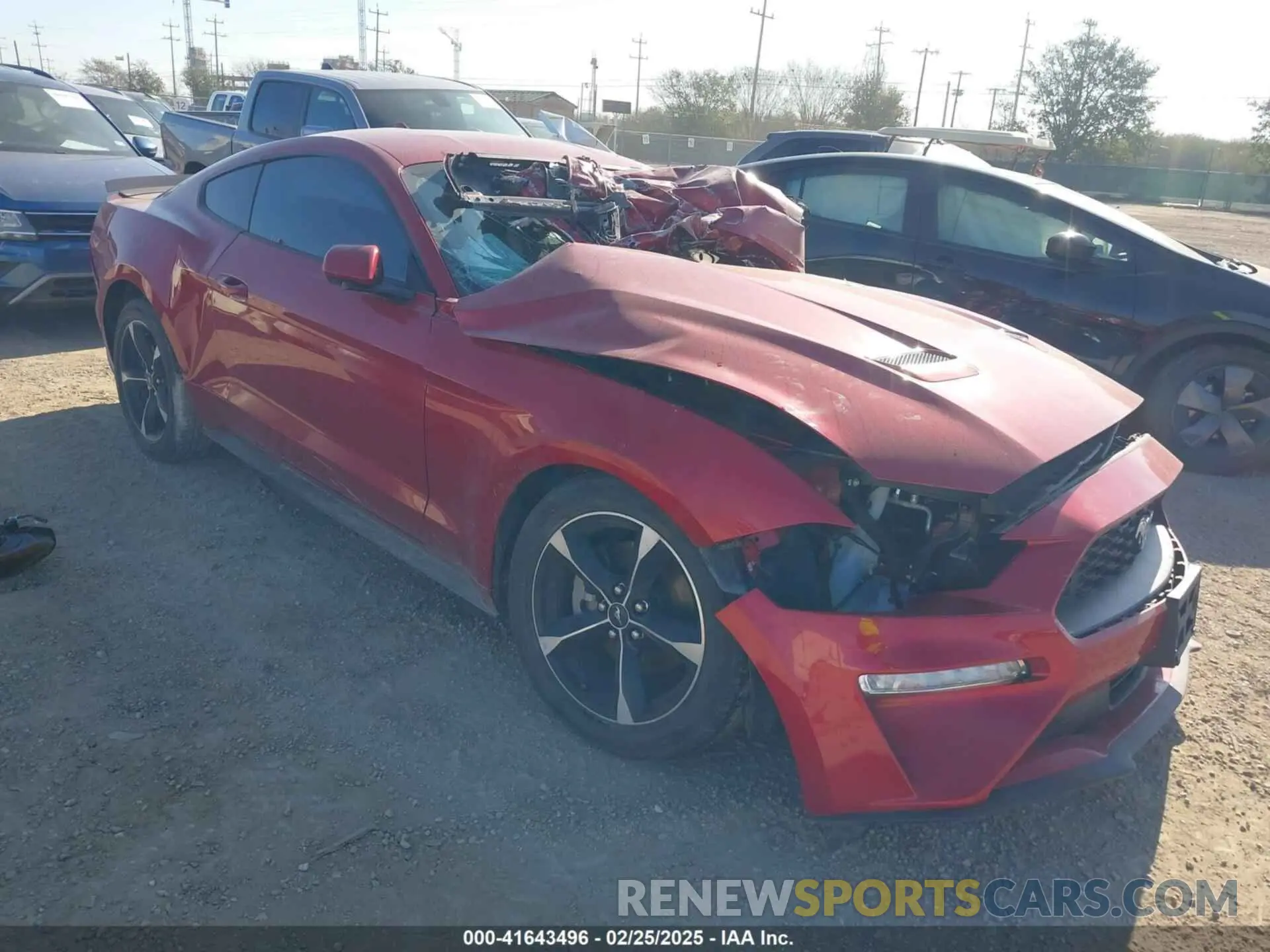 1 Photograph of a damaged car 1FA6P8TH5N5147680 FORD MUSTANG 2022