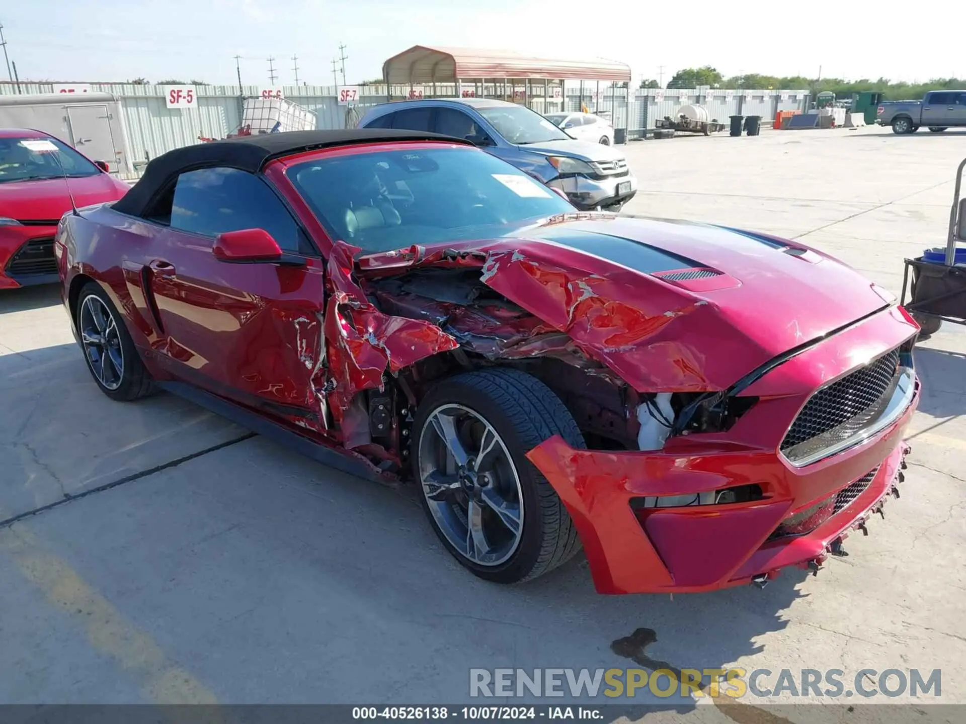 1 Photograph of a damaged car 1FATP8FF9N5111083 FORD MUSTANG 2022